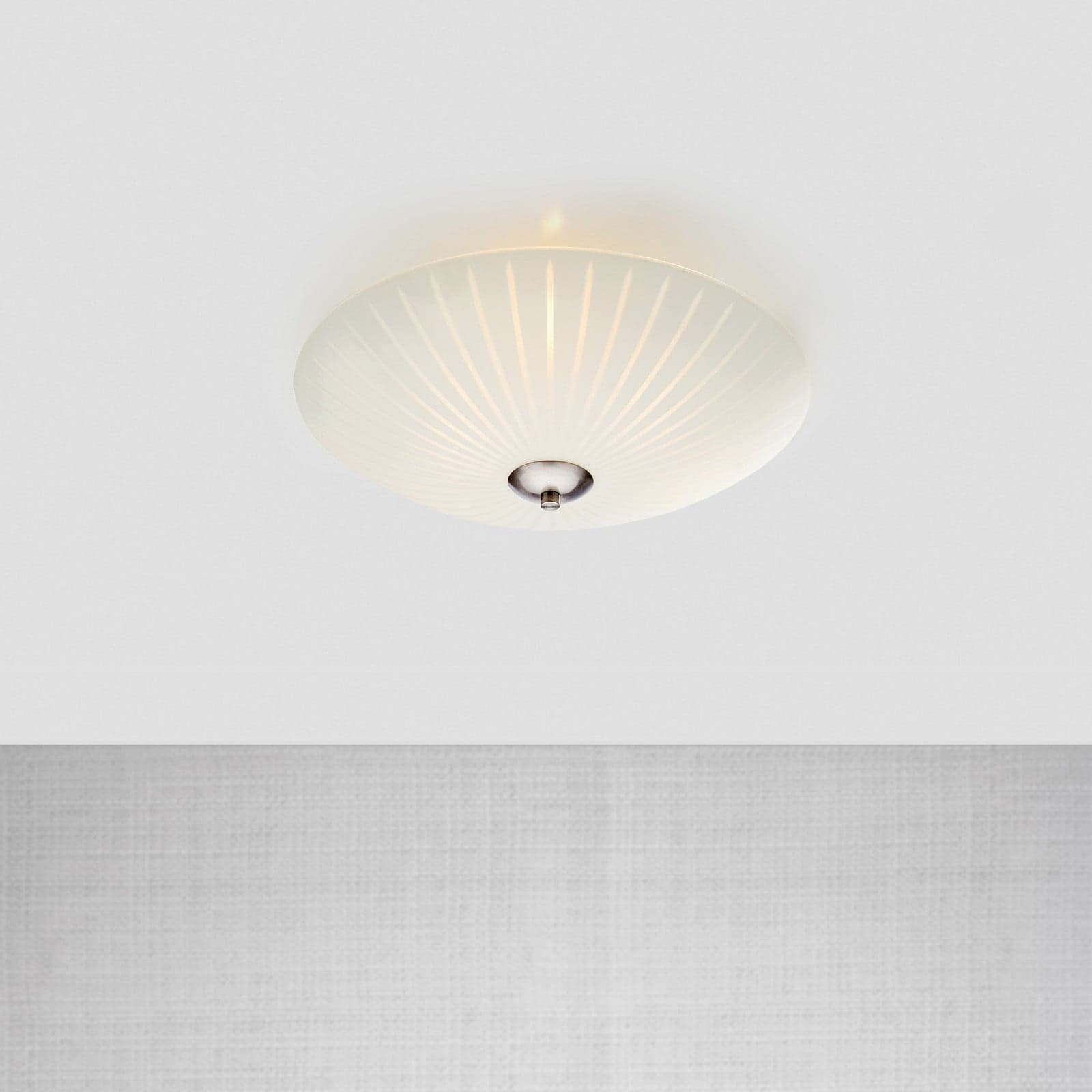 Cut 3 Taklampe Hvit/Stål - Markslöjd - Stue - Glass - Rund
