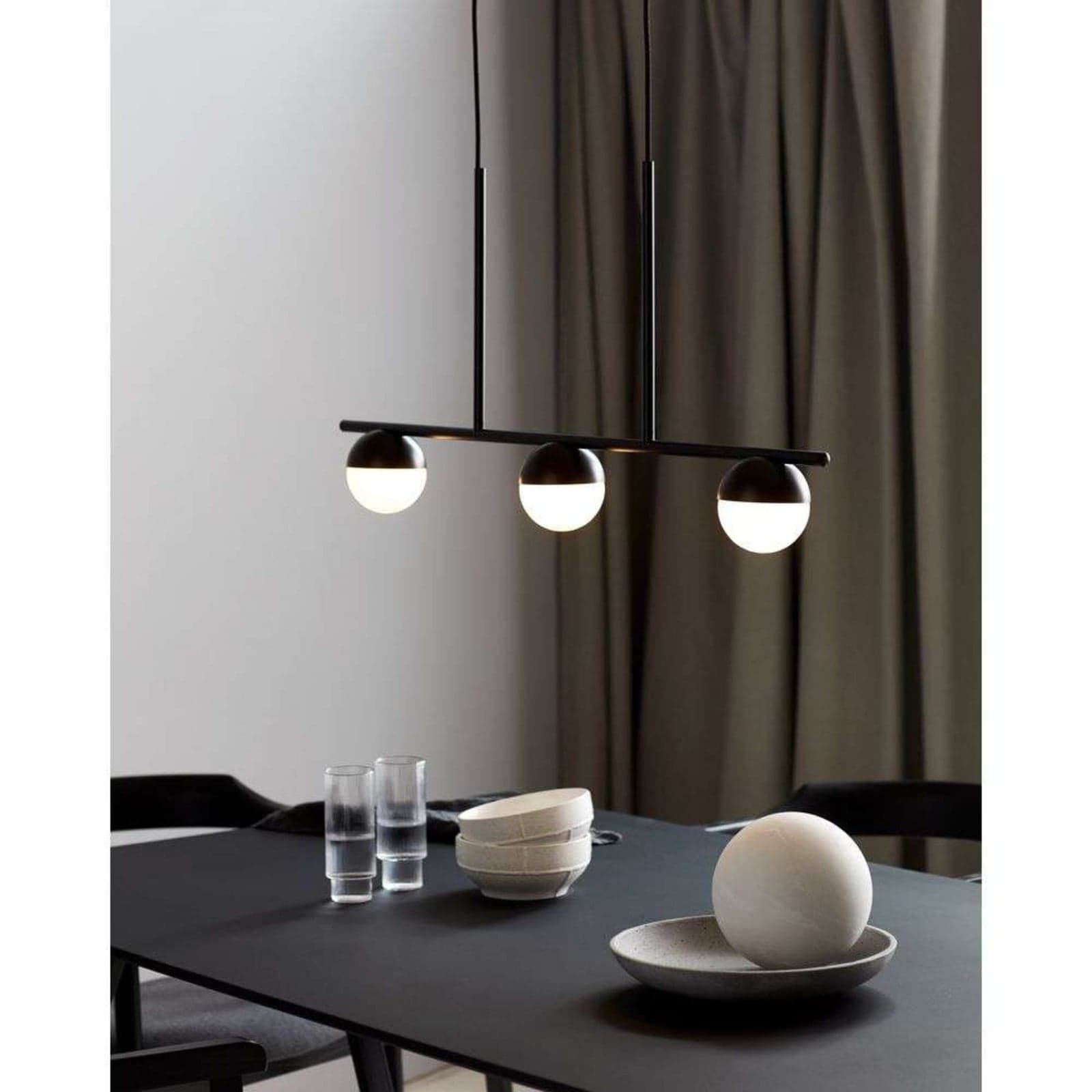 Contina 3 Pendel Black - Nordlux - Kjøkken - Metall