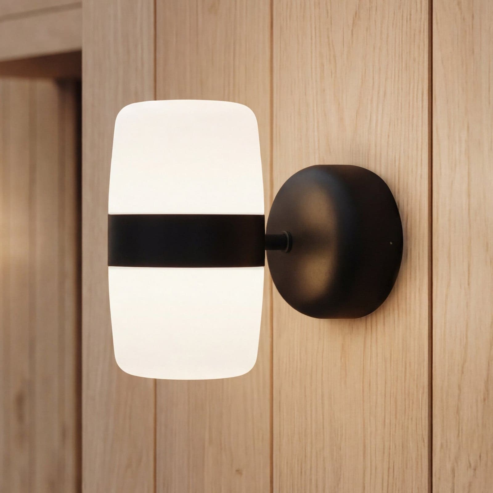Hall LED-vegglampe, matt svart, 2 lyskilder - Northern - Bad - Skandinavisk - Aluminium - Med flere lyskilder