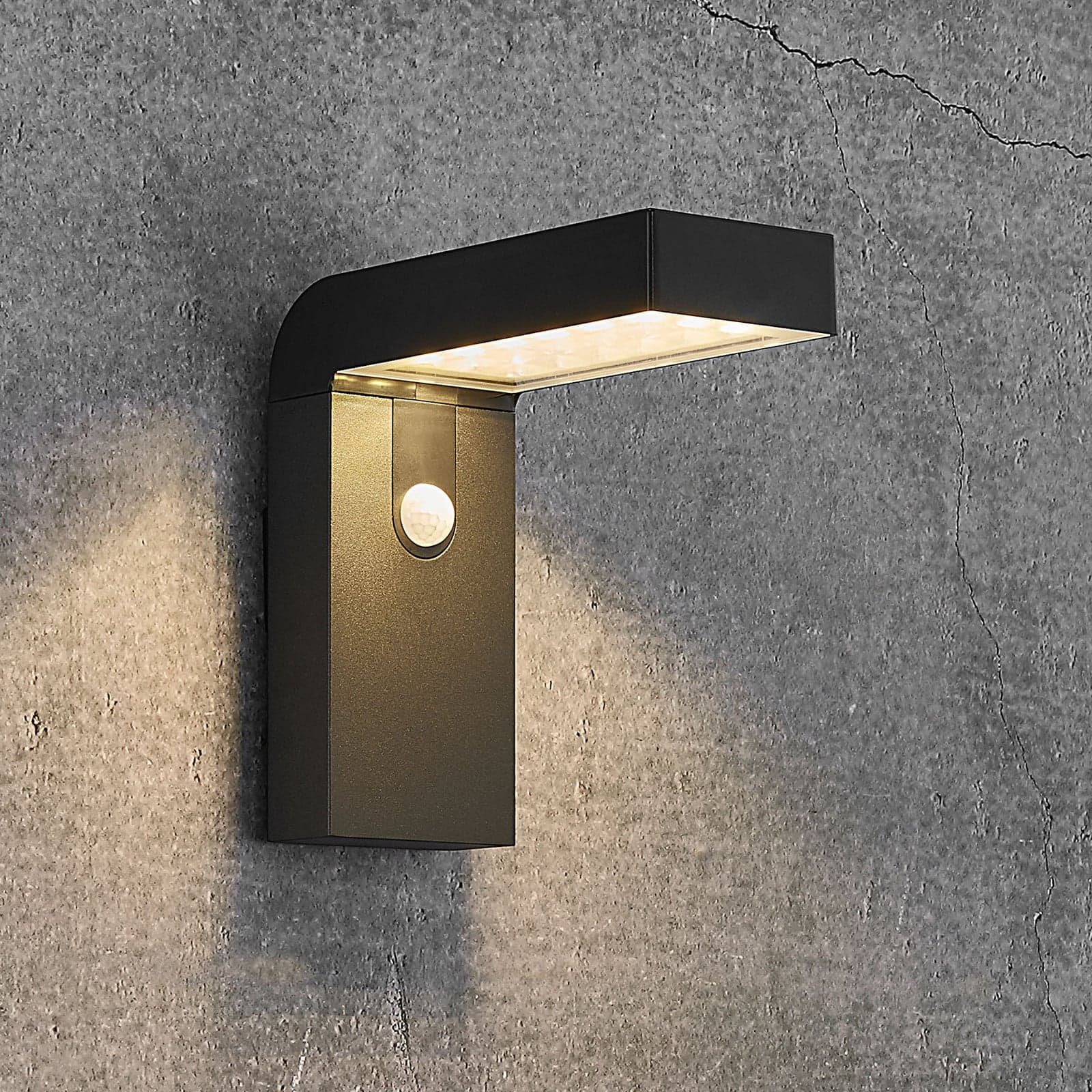 Alya LED solcelle vegglampe svart - Nordlux - Moderne - Plast - Med en lyskilde