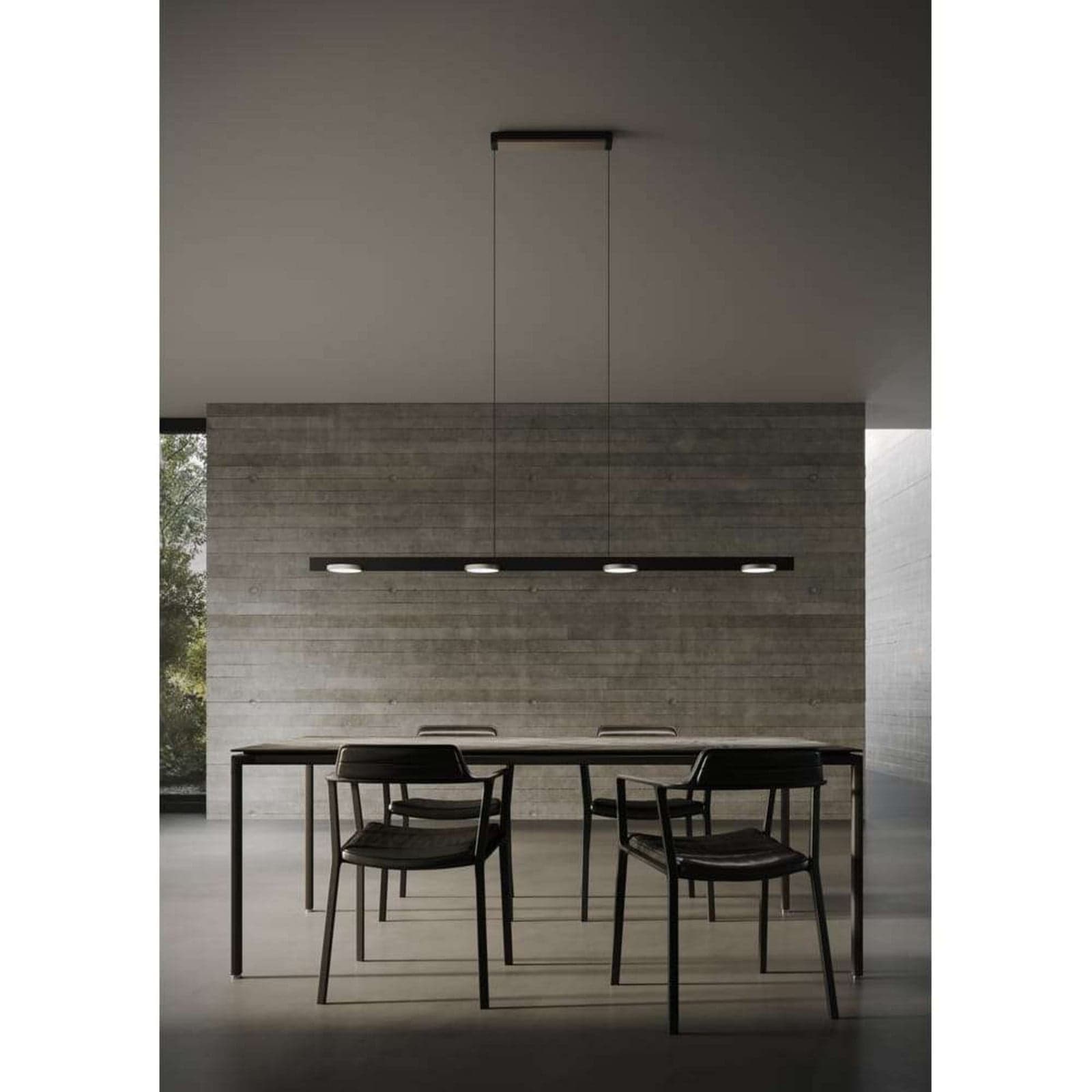 Inlay S1800 Linear pendellampe, svart/sølv - Light-Point - Spisestue - Aluminium