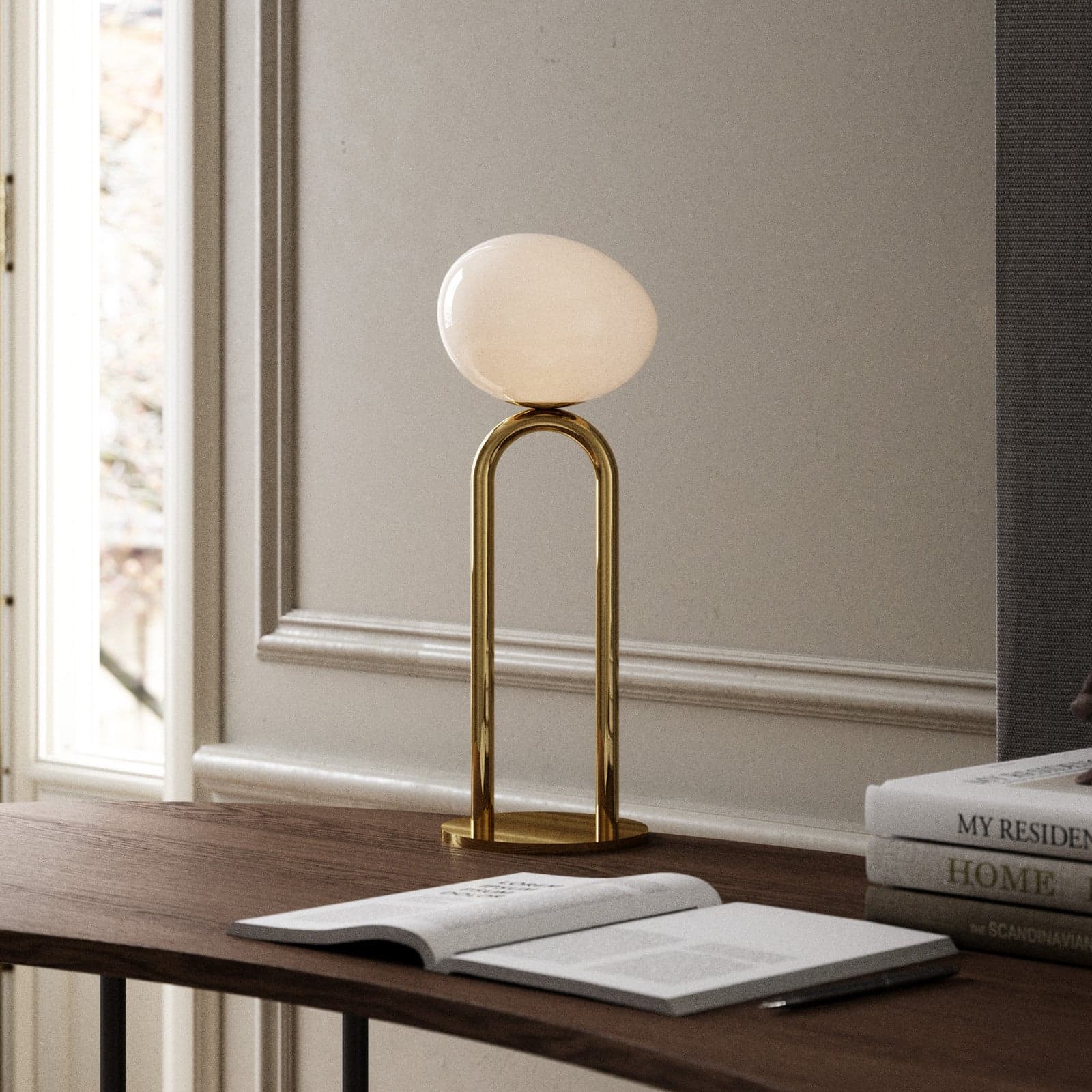 Shapes bordlampe Brass - DFTP DFTP by Nordlux - Stue - Design - Glass - Kule