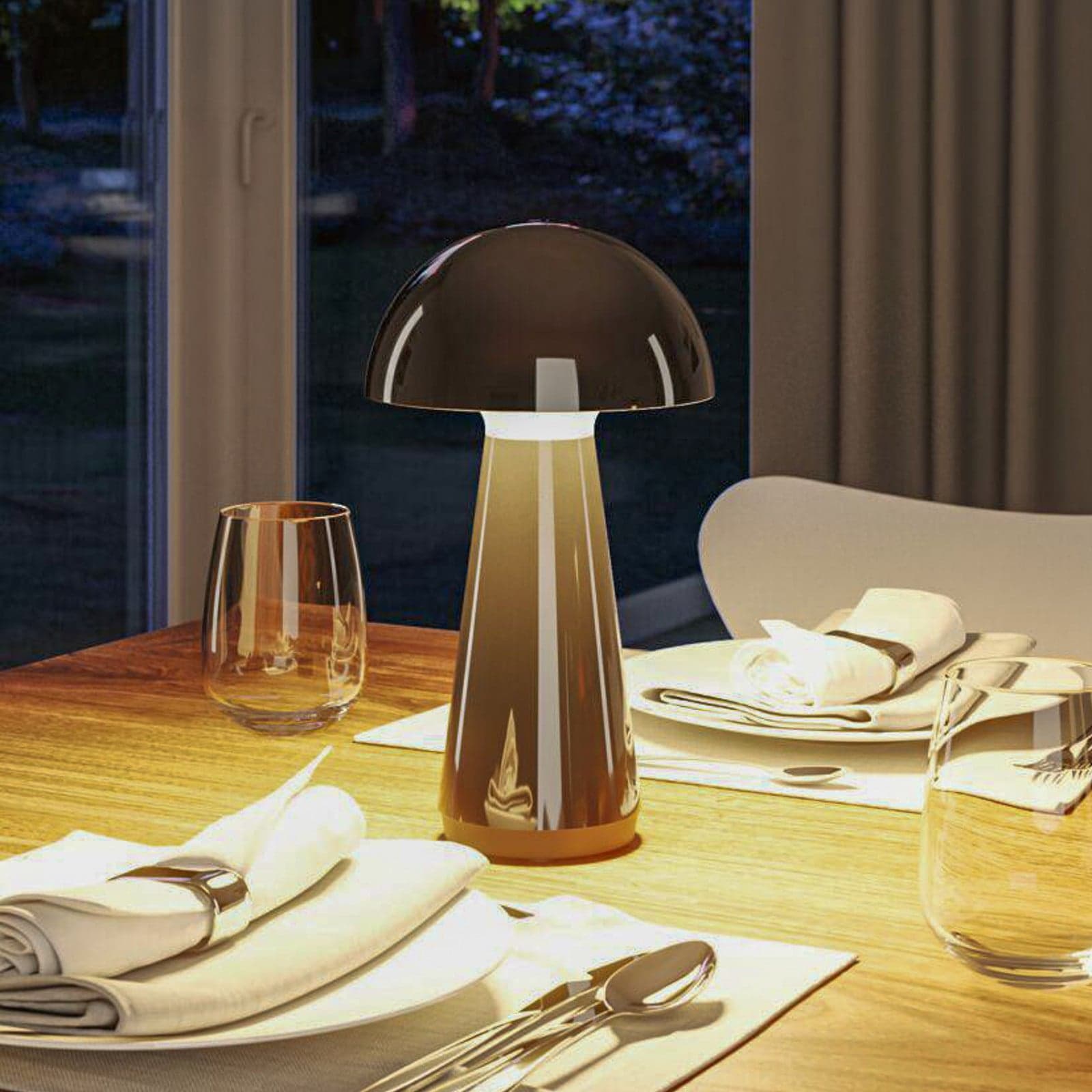 Onzo Portable Bordlampe 3-Step-Dim IP44 2700K Svart - Paulmann - Stue - Moderne - Plast - Med en lyskilde