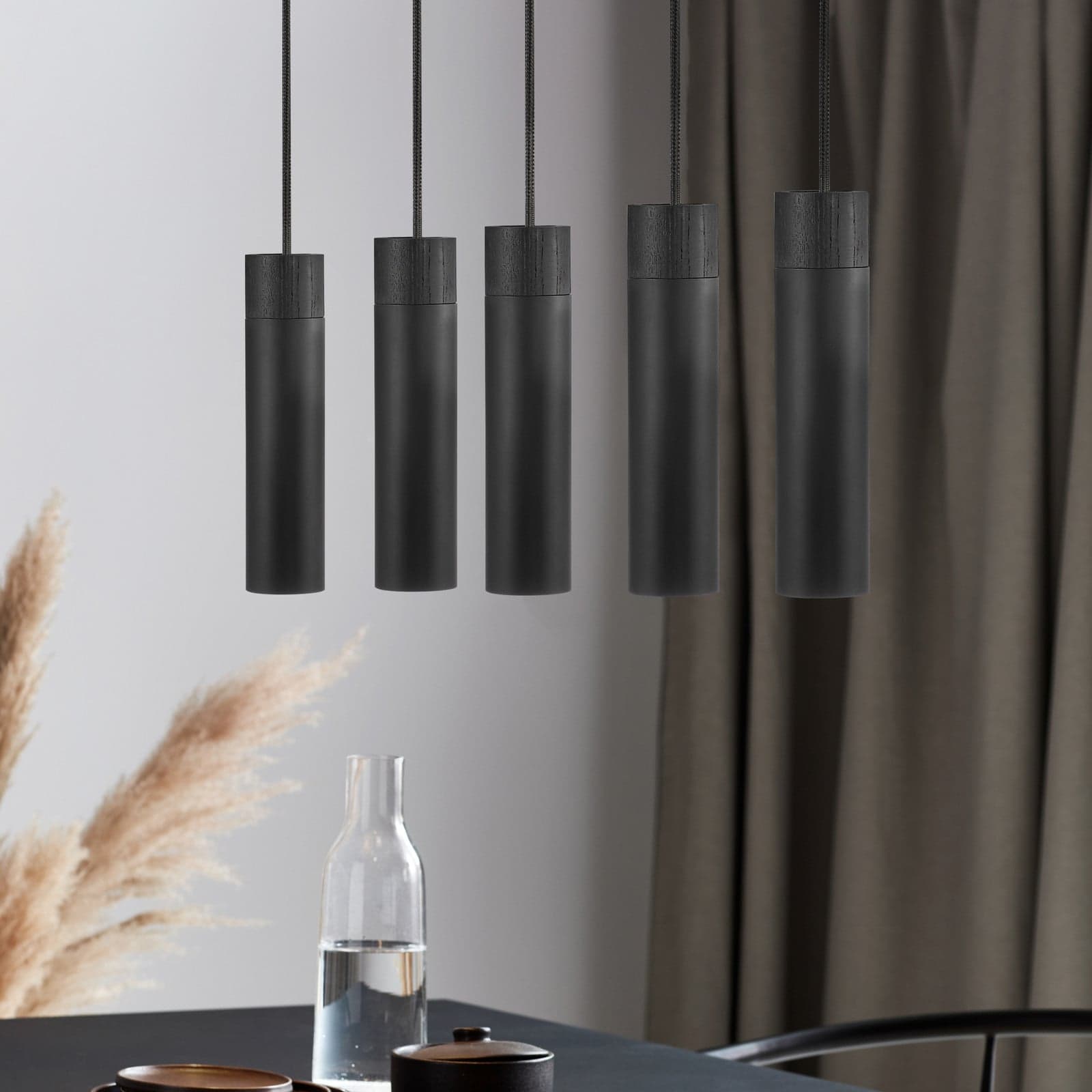 Tilo 5 Pendel Black - Nordlux - Stue - Metall - Med flere lyskilder