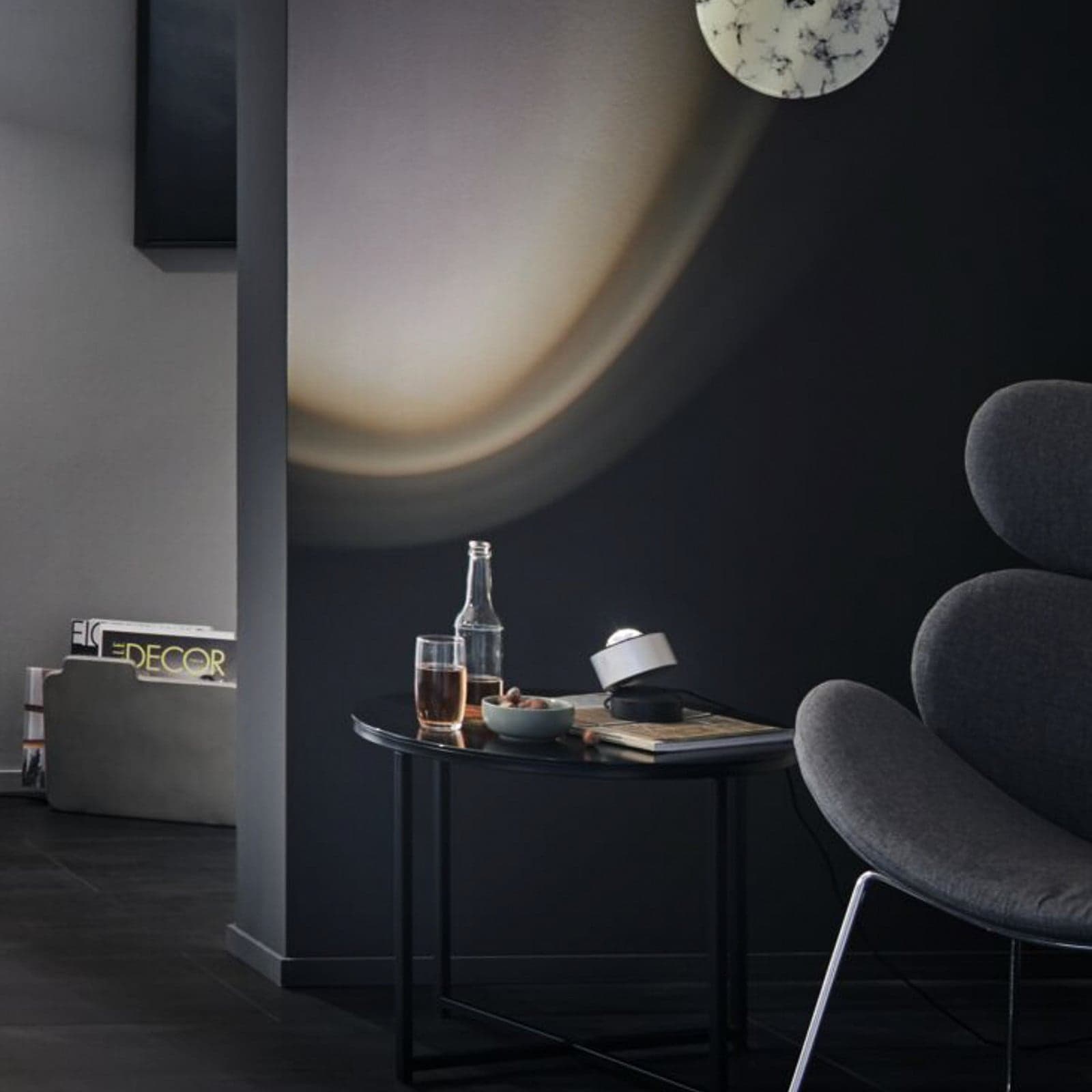 Aldan dimbar bordlampe Svart/børstet aluminium - Paulmann - Stue - Moderne - Med en lyskilde