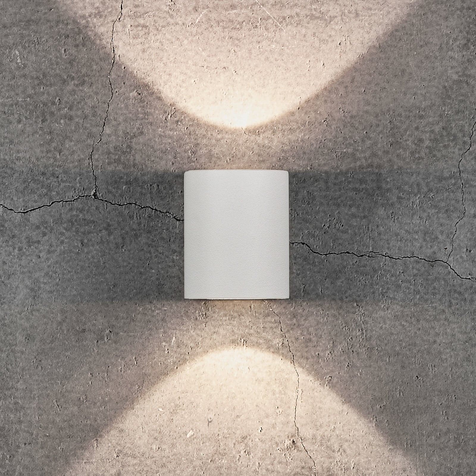 Canto 2 vegglampe, hvit, 10 cm, opp/ned, IP44 – Nordlux - Moderne - Metall - Med flere lyskilder
