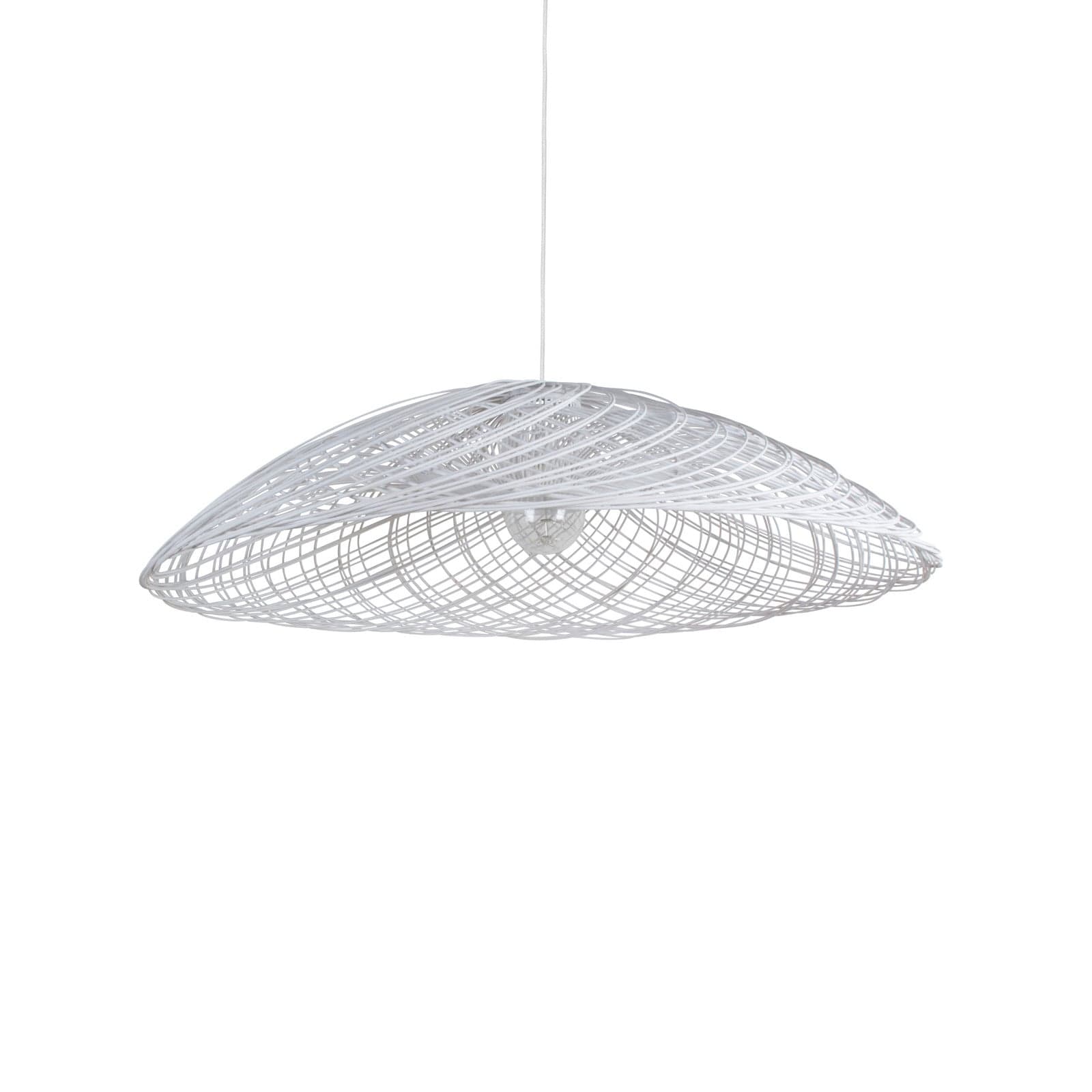 Satelise L hengelampe, hvit, Ø 105 cm - Forestier - Spisestue - Design - Med en lyskilde