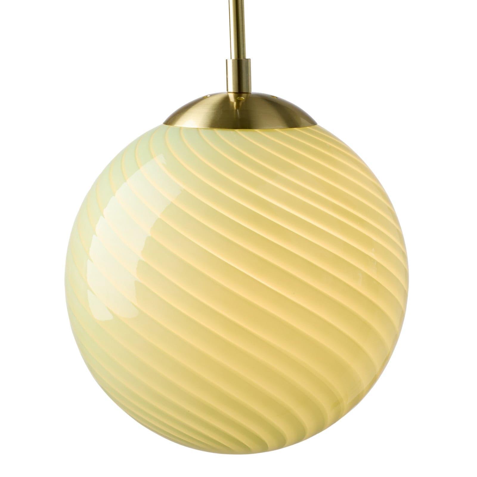 CANDY BALL hengelampe, oliven/antikkmessing Ø 30 cm – Halo Design - Stue - Glass - Med en lyskilde