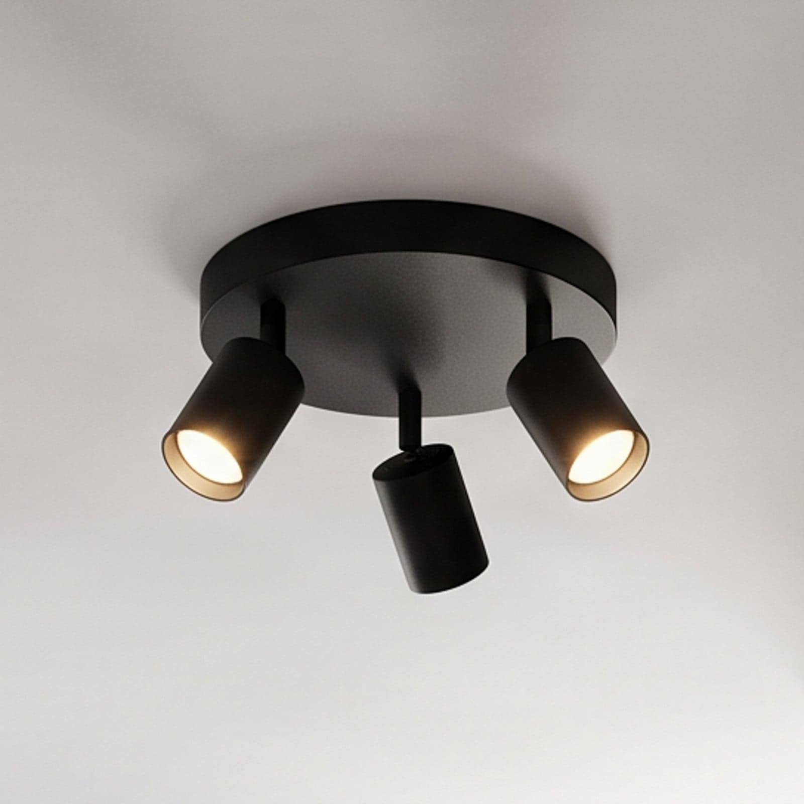 Brinja 3 Round taklampe svart - Arcchio - Entré - Moderne - Aluminium - Med flere lyskilder