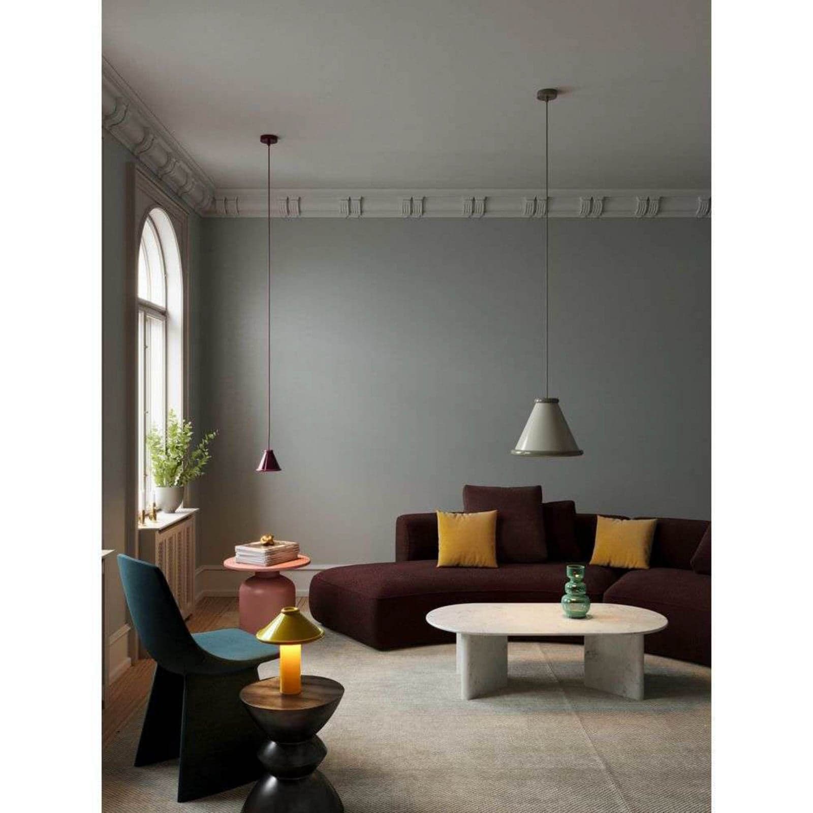 Belle Pendel Ø36 Moss Grey - Belid - Spisestue - Metall