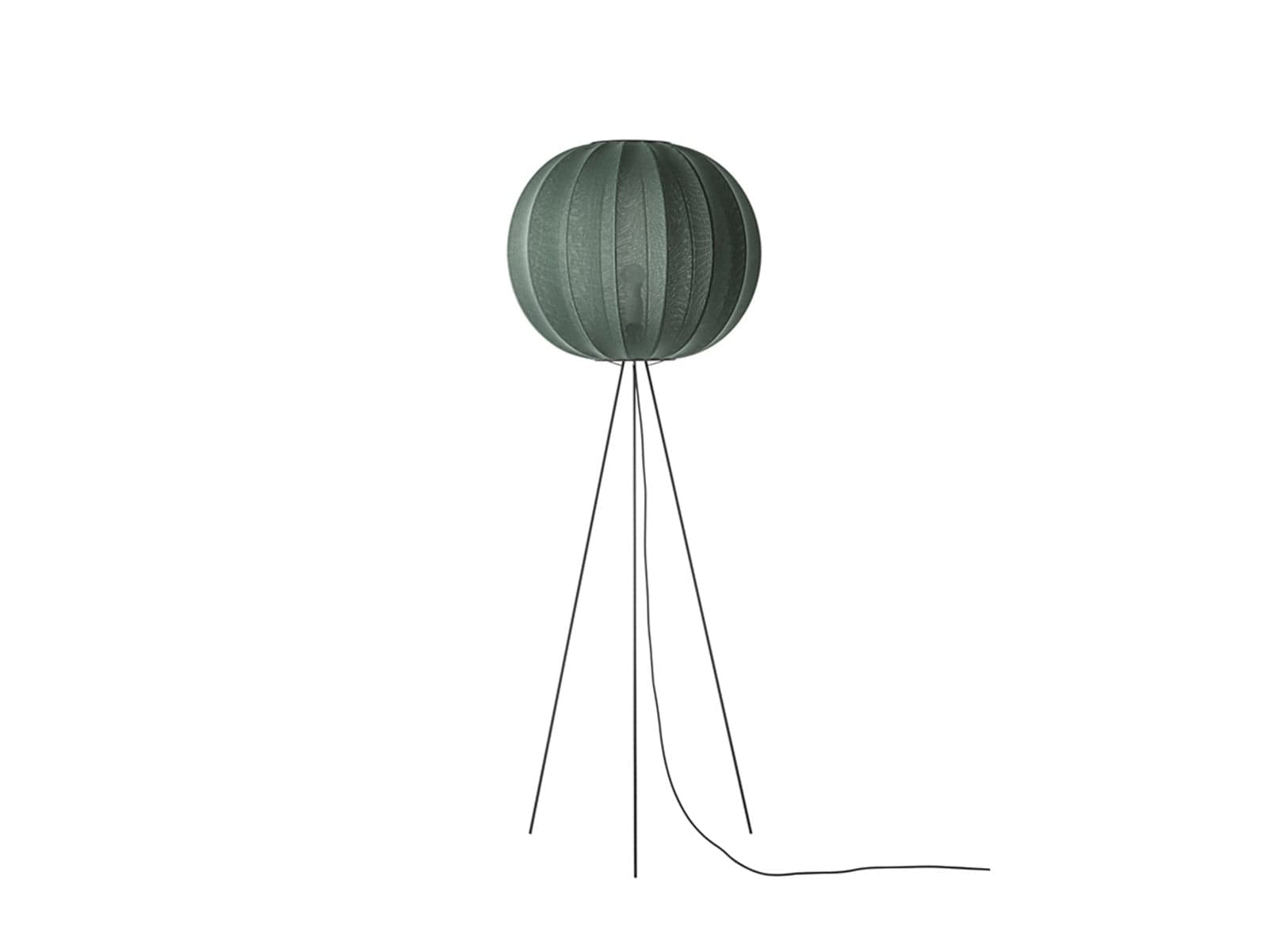 Knit-Wit 60 Round gulvlampe, 175 cm, grønn – håndlaget Made By Hand - Stue - Aluminium