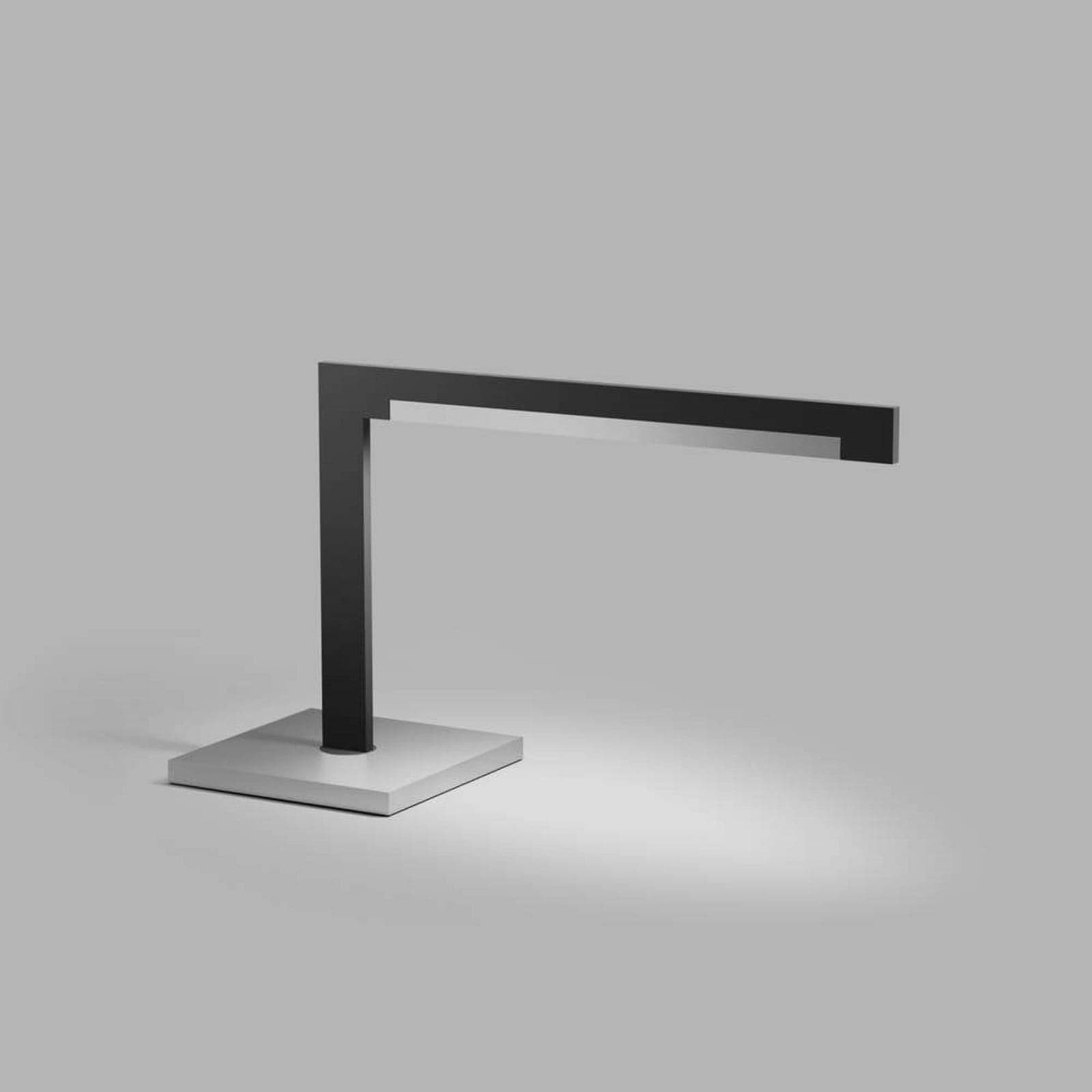 Inlay T2 Linear bordlampe, svart/sølv - Light-Point - Stue - Aluminium