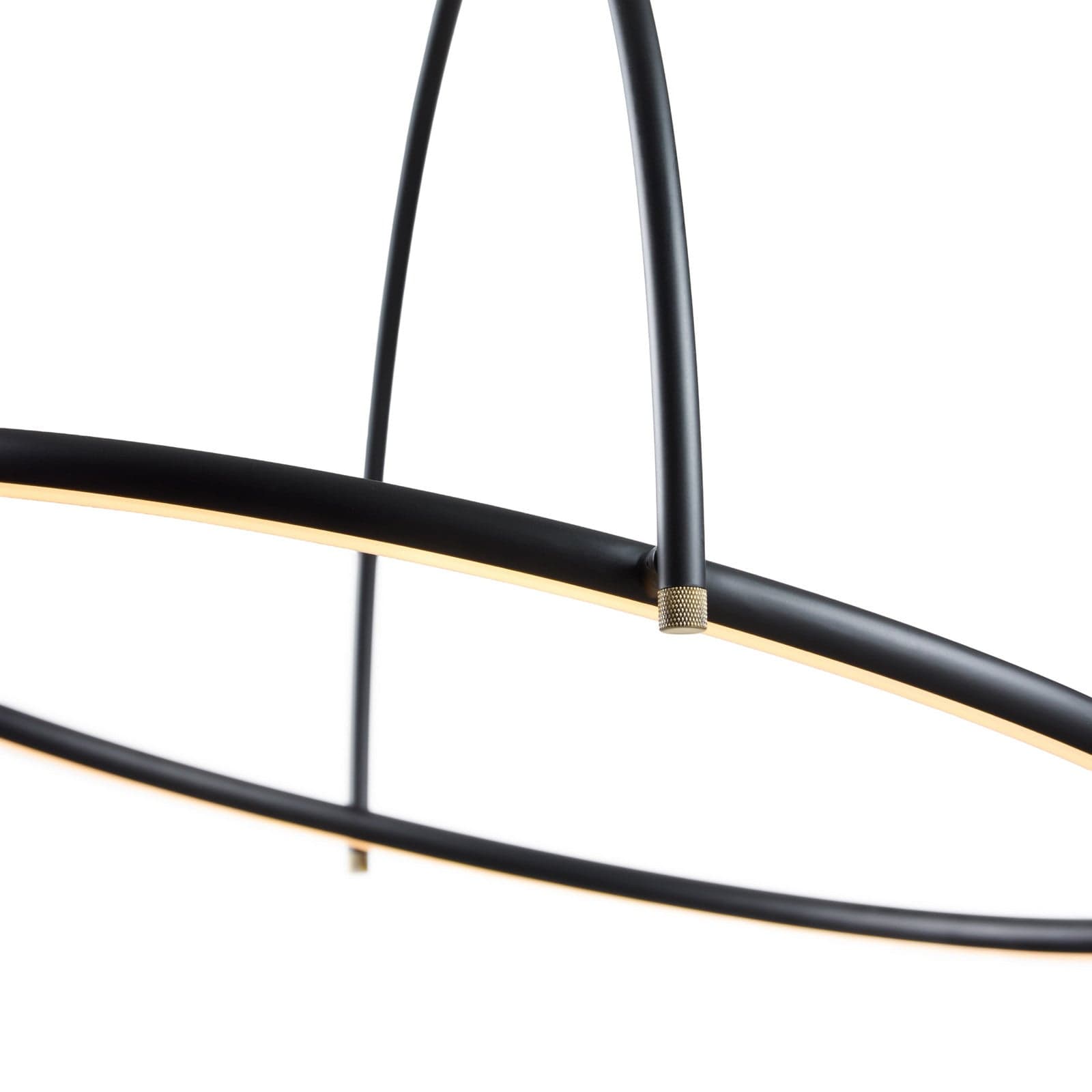 TILT LED-hengelampe, Ø 40 cm, svart, stepdim - Halo Design - Spisestue - Metall - Med en lyskilde