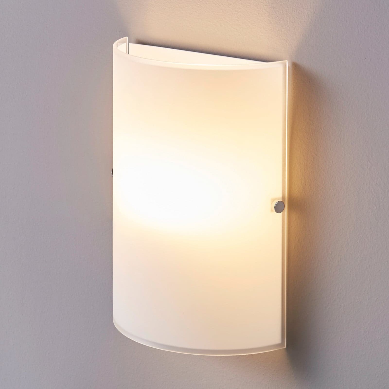 Giulia Vegglampe White - Lindby - Stue - Moderne - Glass - Kantet