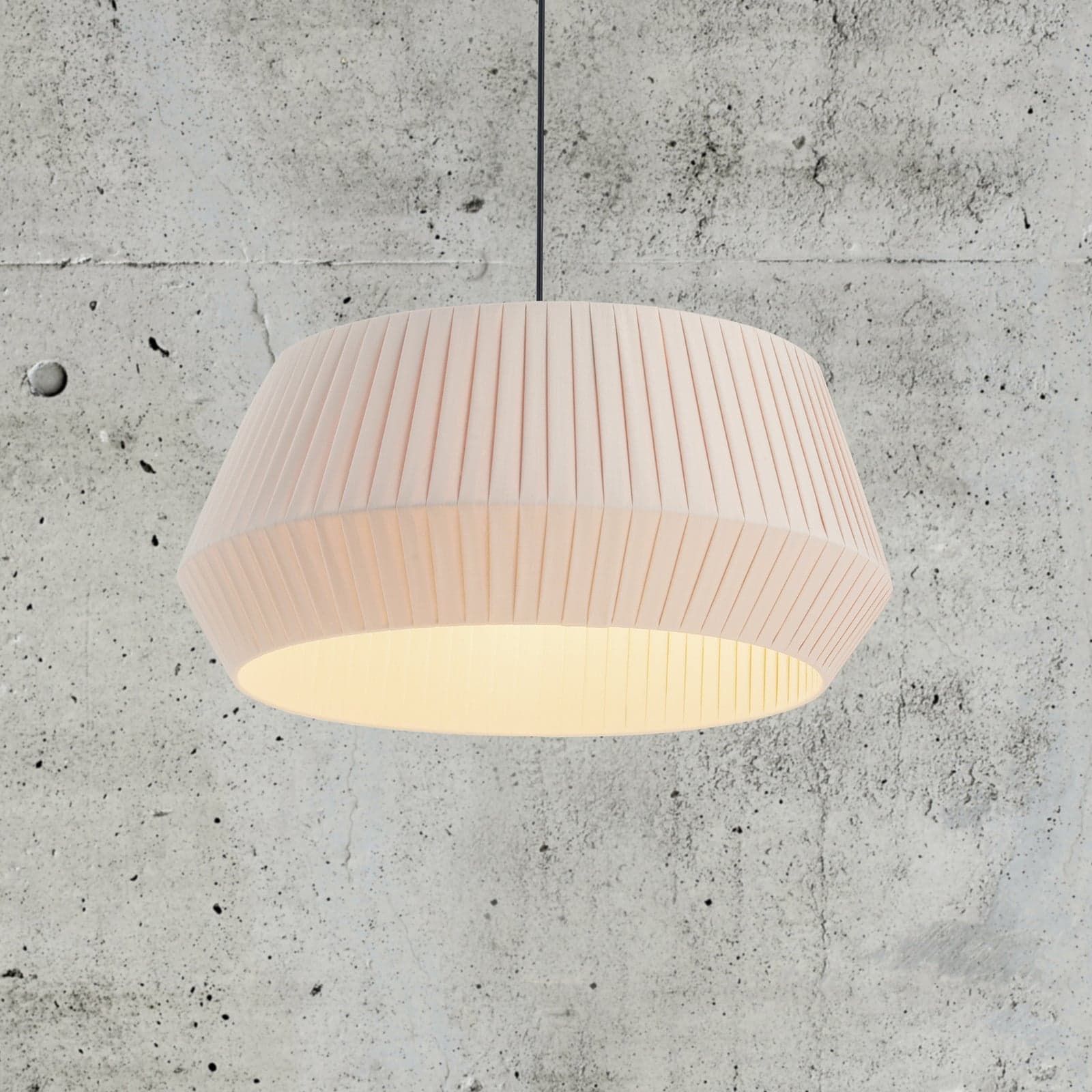 Dicte 53 Pendel Beige - Nordlux - Stue - Skandinavisk - Stoff / Tekstil - Med en lyskilde