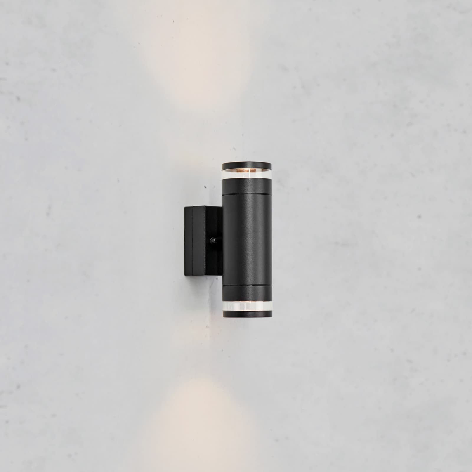 Luno utendørs LED-vegglampe, svart, 2 lyskilder, IP65, dimbar. Markslöjd - Skandinavisk - Aluminium - Med flere lyskilder