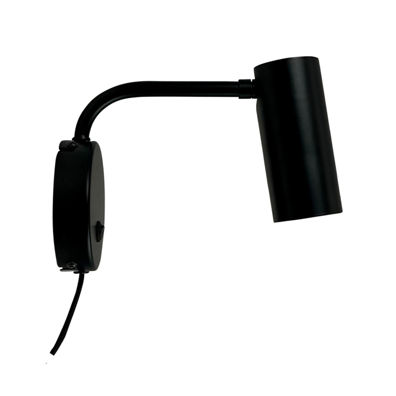 Skagerrak vegglampe, svart, utstikk 20 cm - Dyberg Larsen - Stue - Moderne - Metall - Med en lyskilde