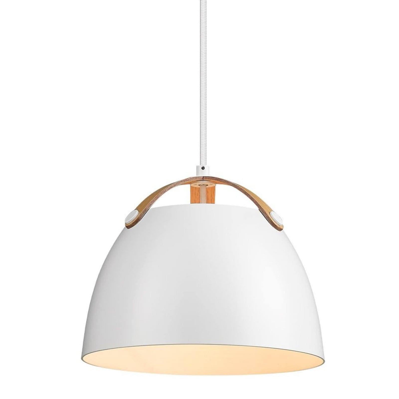 Oslo Pendel Ø24 White/Oak - Halo Design - Spisestue - Glass