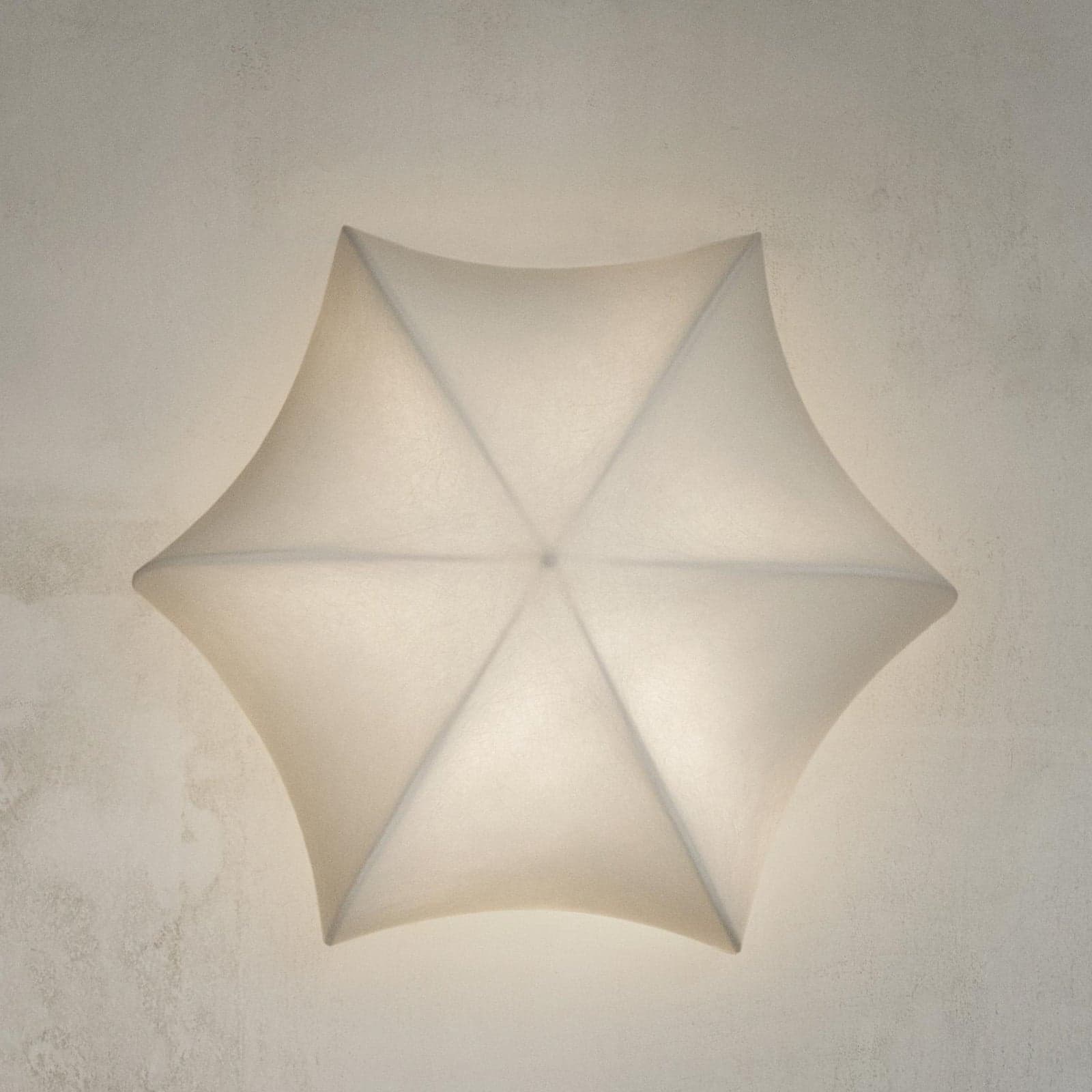Poem vegglampe, Ø 35 cm, stål, fleece, hvit - ferm LIVING - Stue - Design - Metall - Med en lyskilde