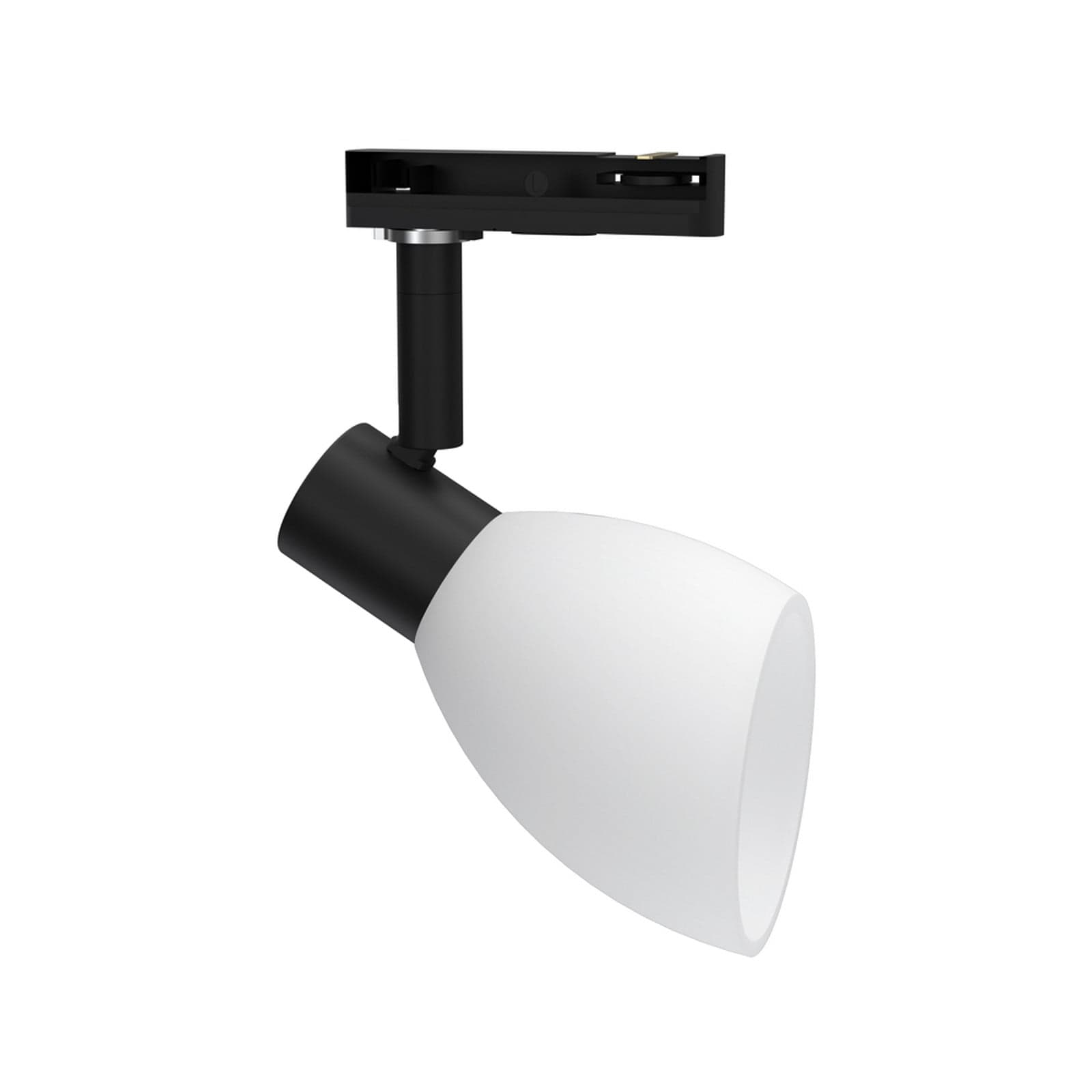 CUT GLOBAL skinnespot, svart, Ø 7 cm, 1-fase - Herstal - Stue - Metall - Med en lyskilde
