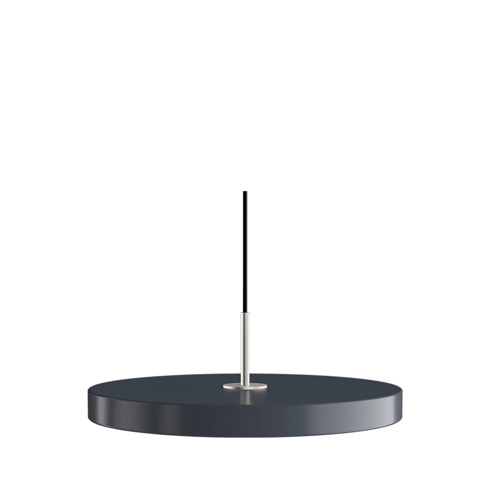 Asteria Plus pendellampe, Ø 43 cm, grå/stål - UMAGE - Stue - Metall