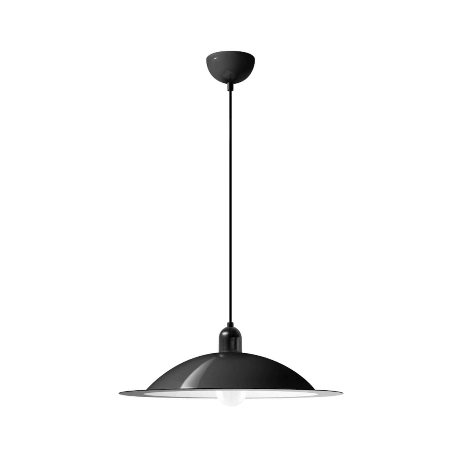 Lampiatta LED-hengelampe, svart, Ø 50 cm - Stilnovo - Stue - Design - Metall - Med en lyskilde