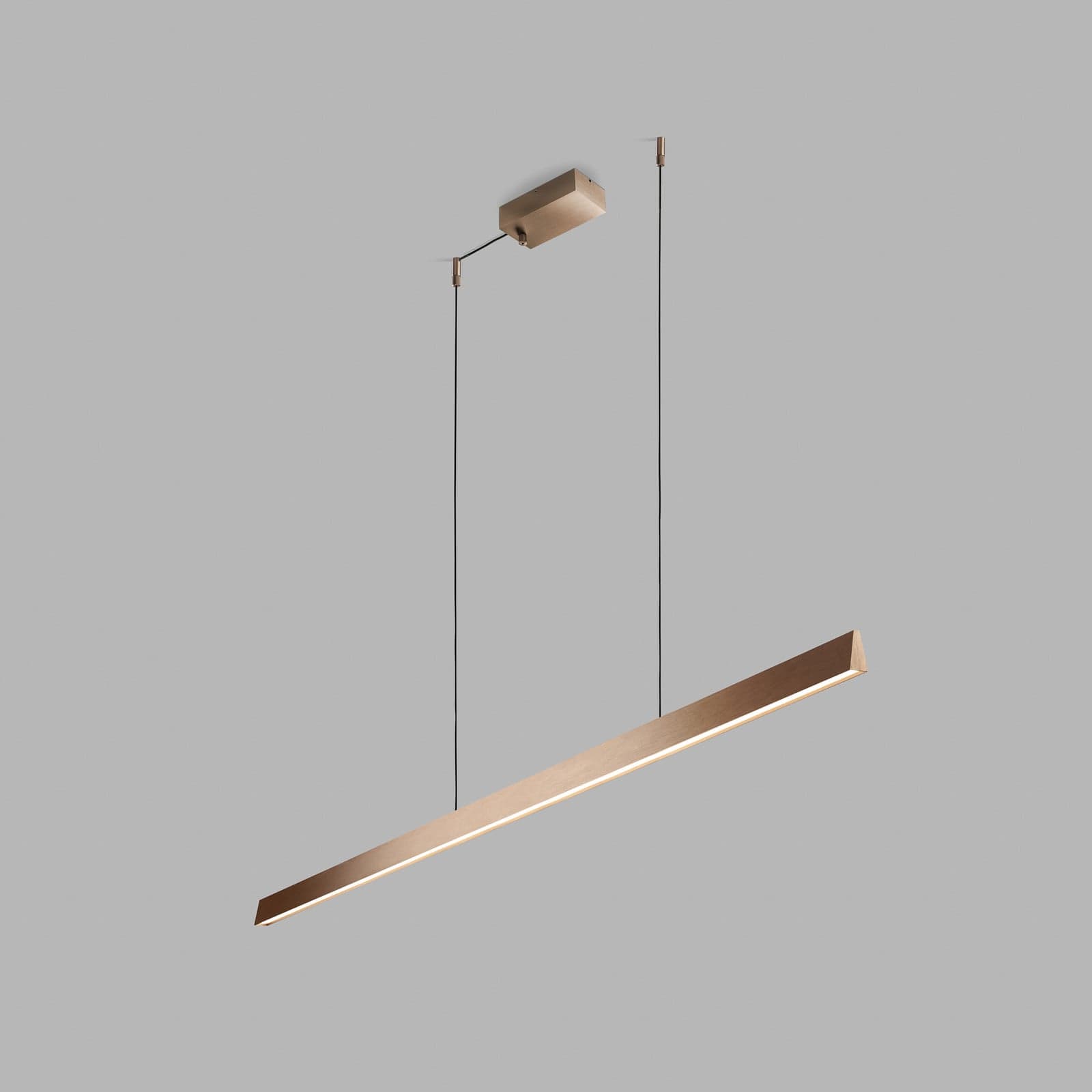 Edge Linear S1500 LED-hengelampe rosegull, CCT - Light-Point - Arbeidsrom / kontor - Design - Aluminium - Med flere lyskilder