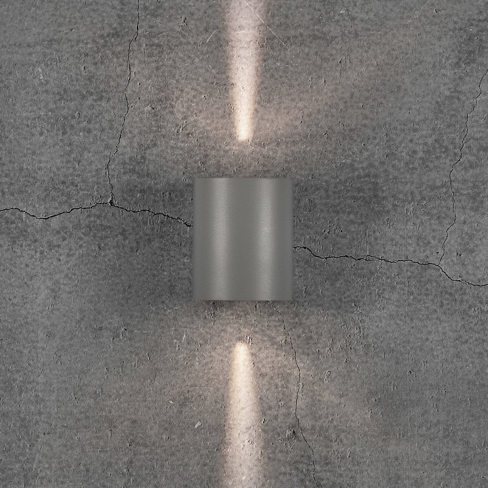 Canto 2 vegglampe, grå, 10 cm, opp/ned, IP44 – Nordlux - Moderne - Metall - Med flere lyskilder