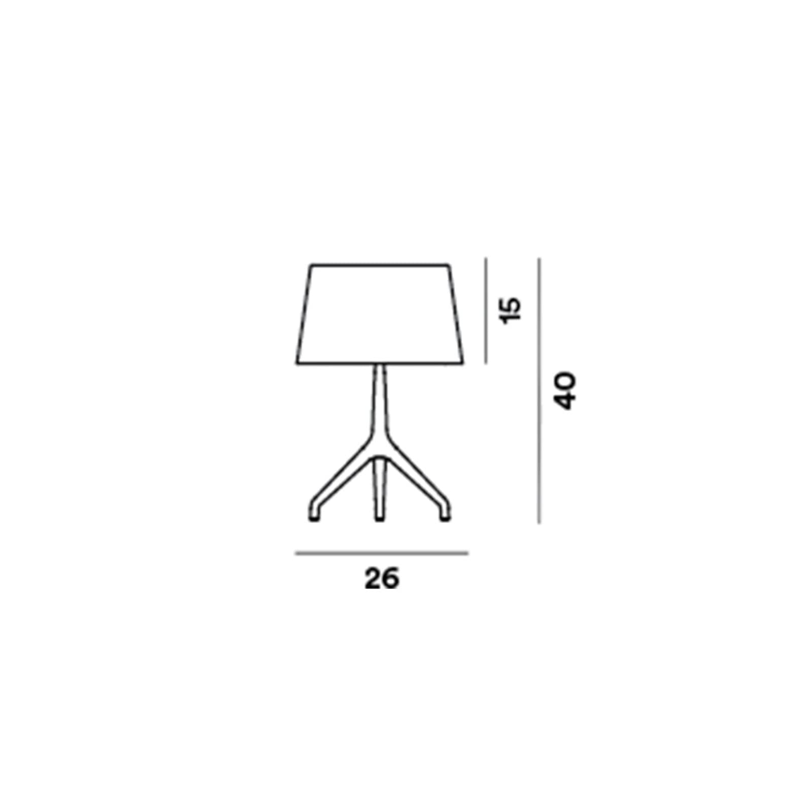 Lumiere XXS Bordlampe Svart Krom/Grå - Foscarini - Aluminium