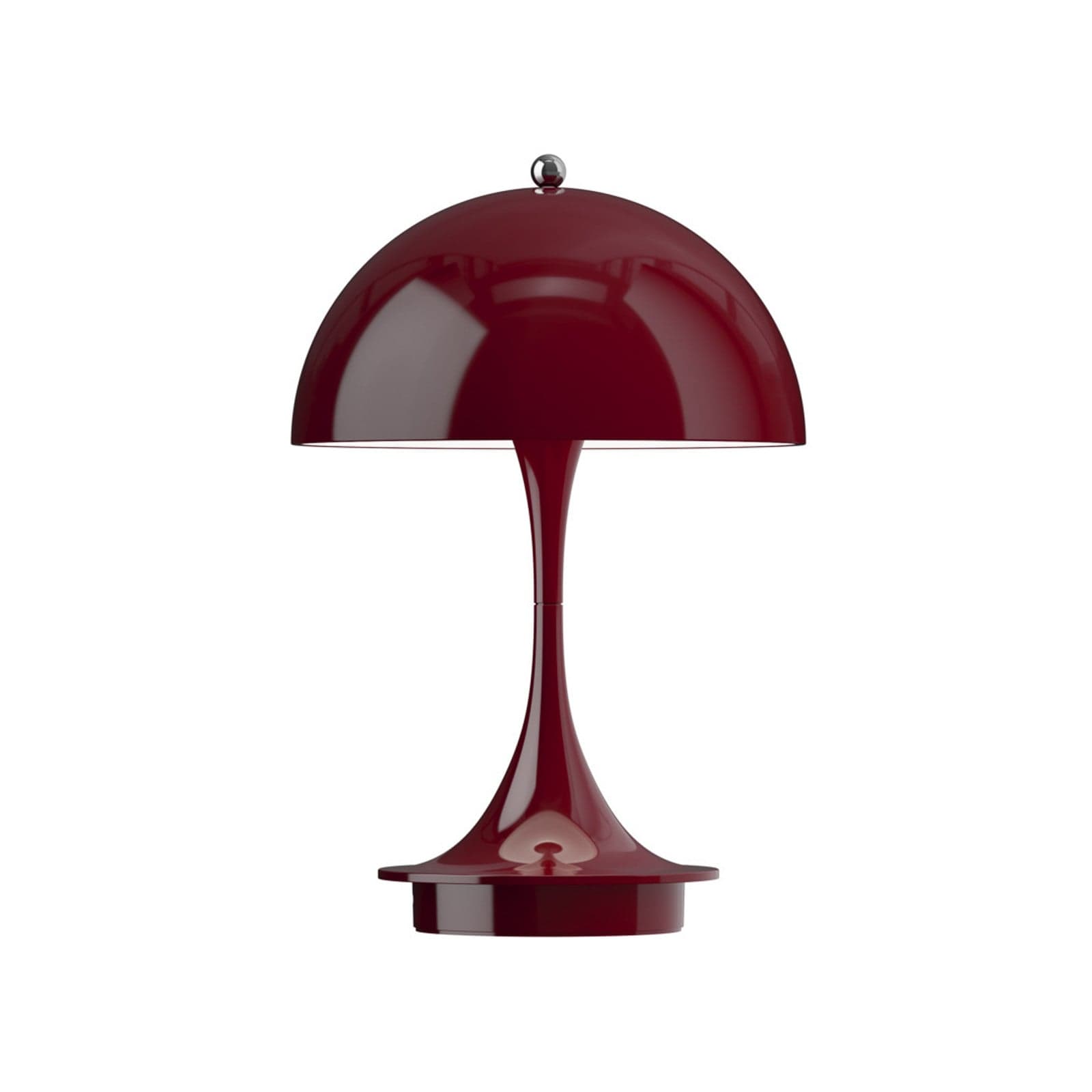 Panthella 160 PORTABLE V3 batterilampe Opaque Burgundy - Louis Poulsen - Balkong - Design - Plast - Med en lyskilde