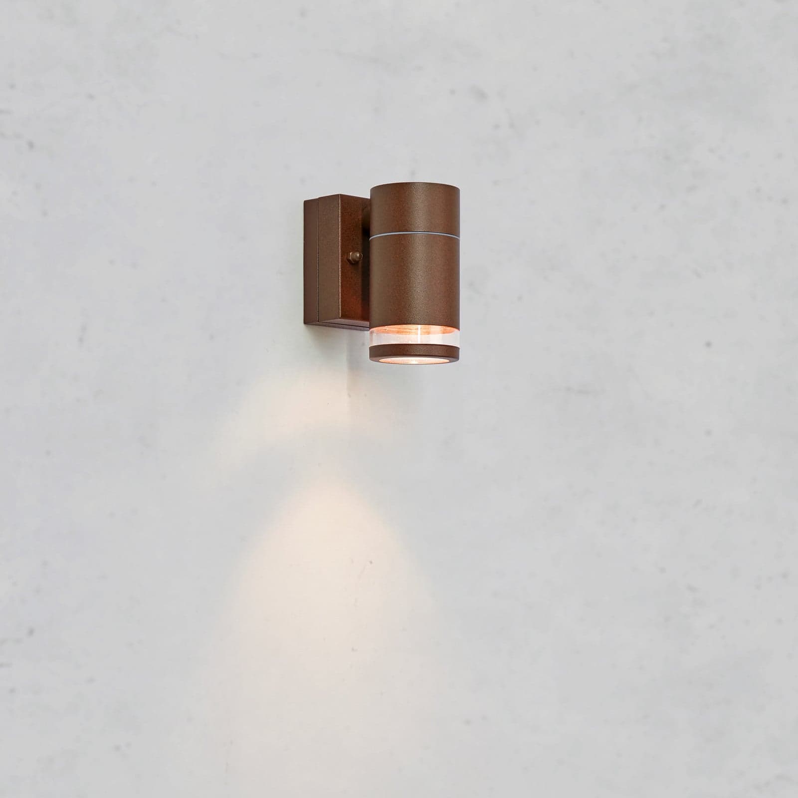 Luno utendørs LED-vegglampe, brun, 1 lyskilde, IP65, dimbar. Markslöjd - Skandinavisk - Aluminium - Med en lyskilde
