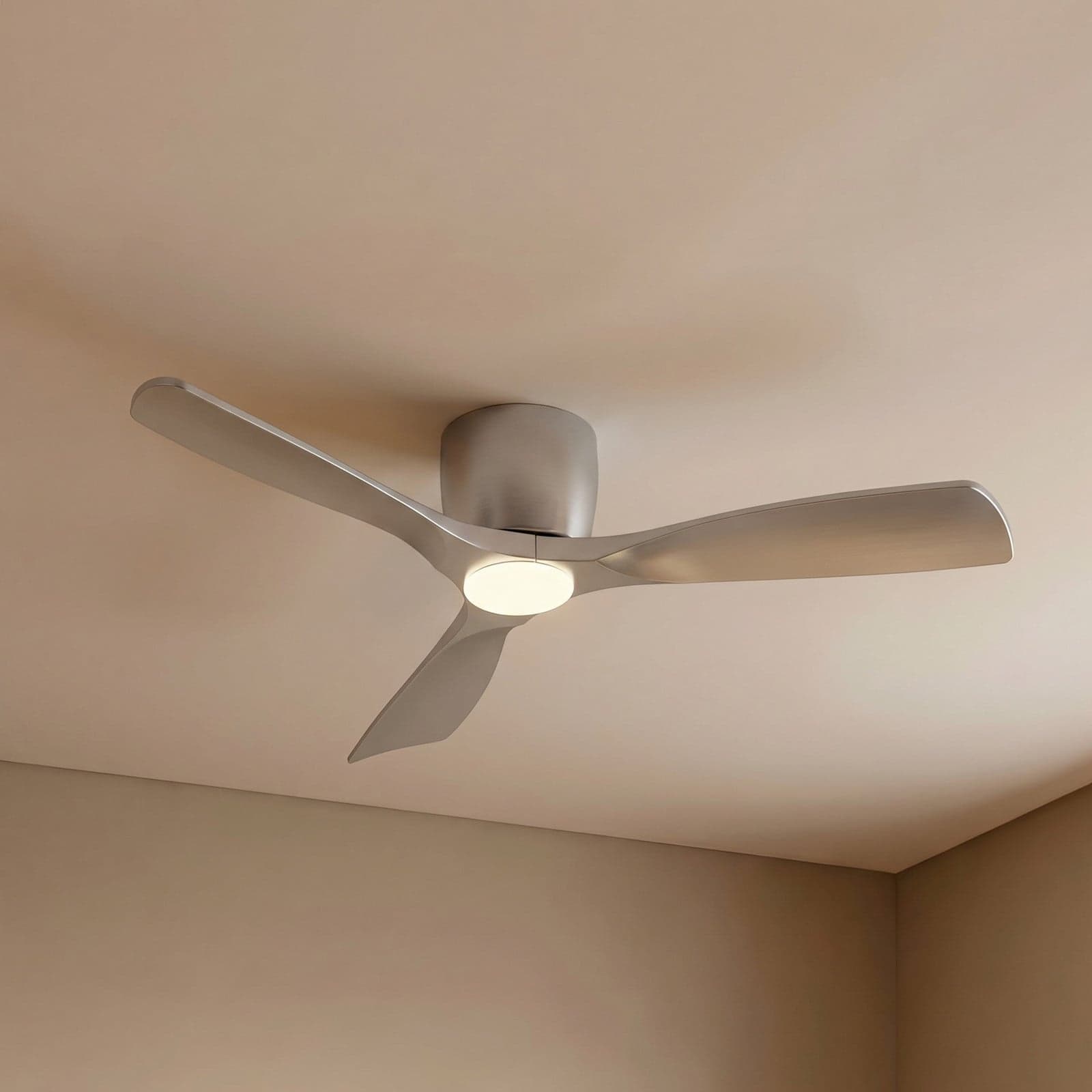 Moneno Smart LED-takvifte, sølv, DC, dimbar, CCT – Lucande - Stue - Moderne - Metall
