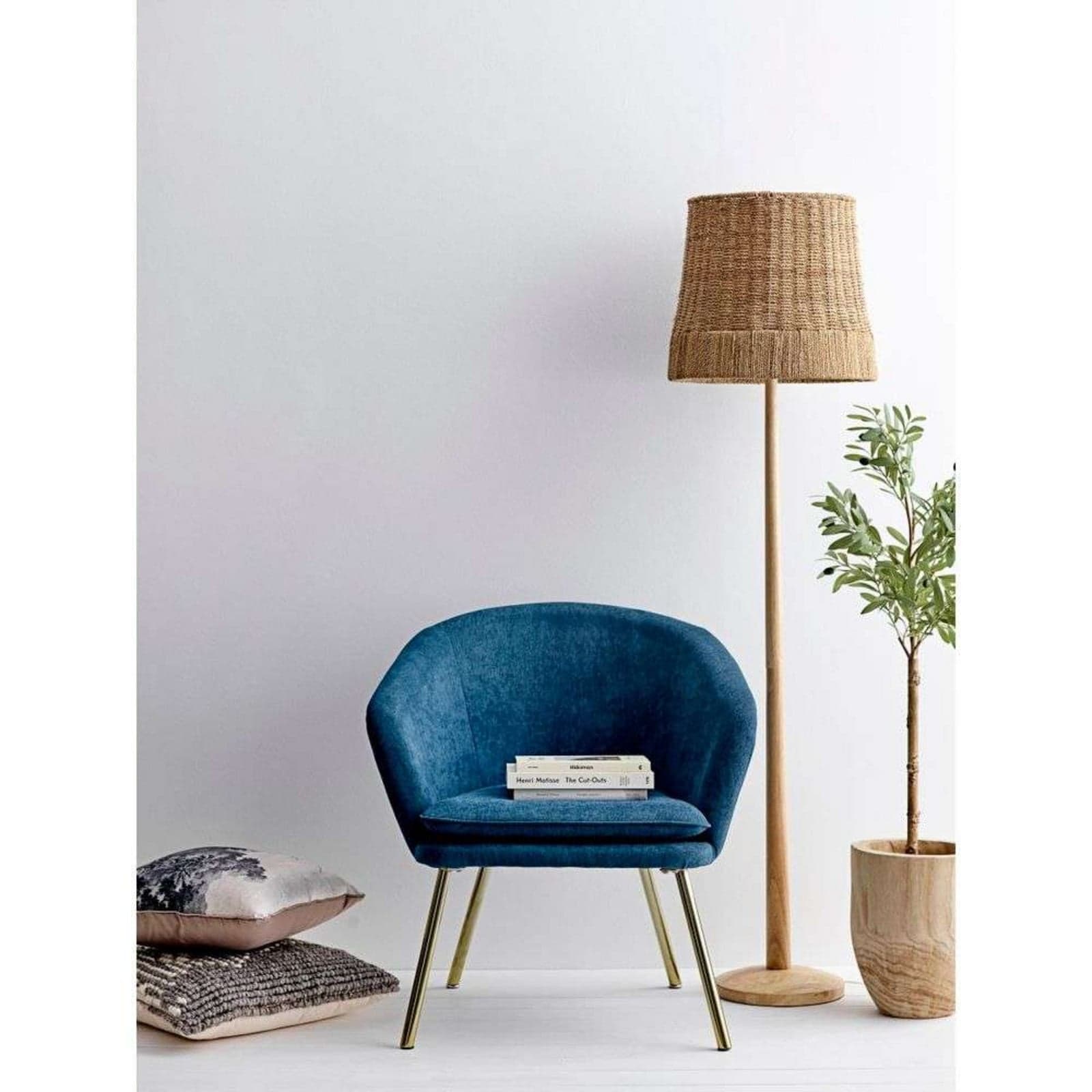 Kakasi Gulvlampe Nature/Rattan - Bloomingville - Stue