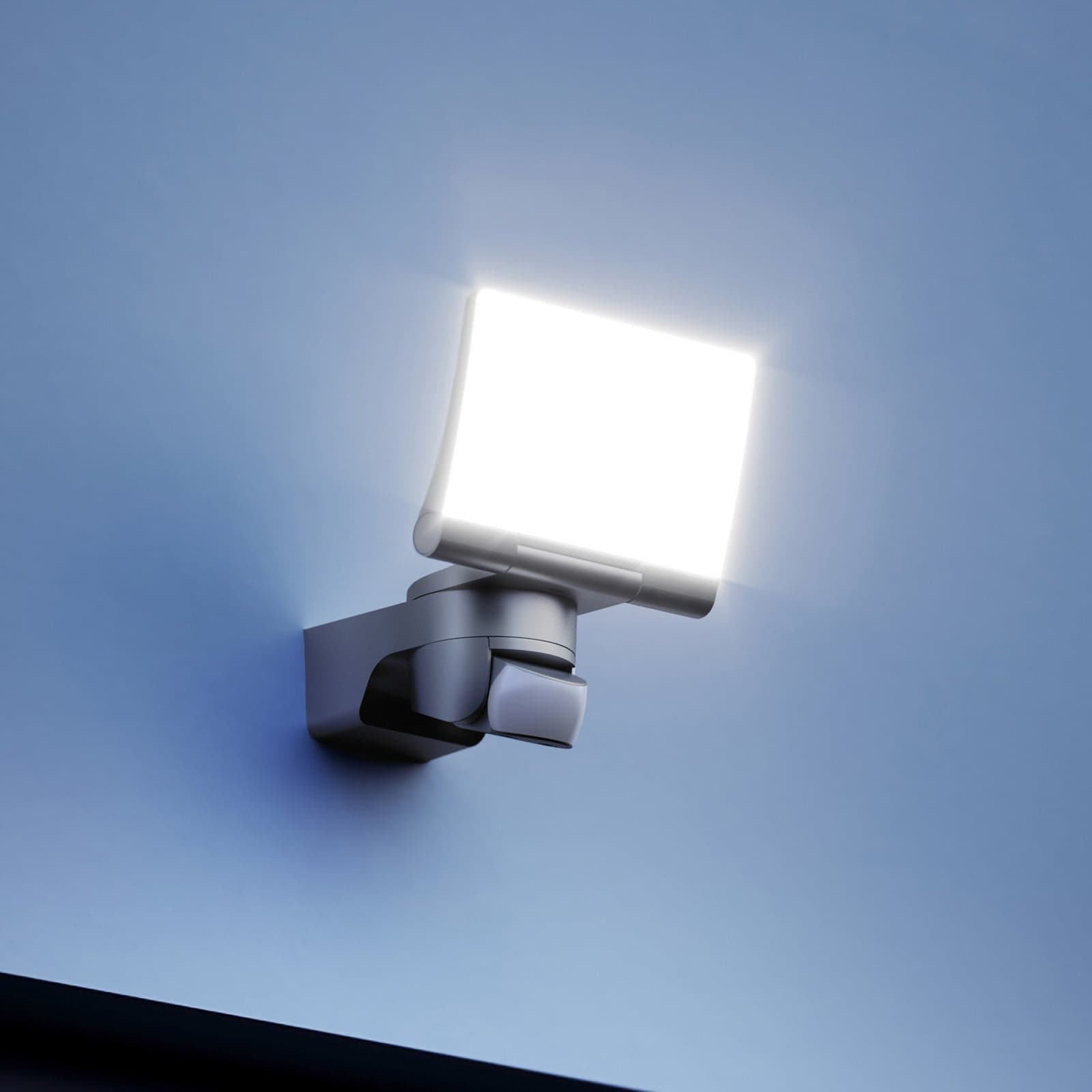 XLED Home 2 S LED-sensor-utendørs spot, antrasitt – STEINEL - Moderne - Plast - Kantet