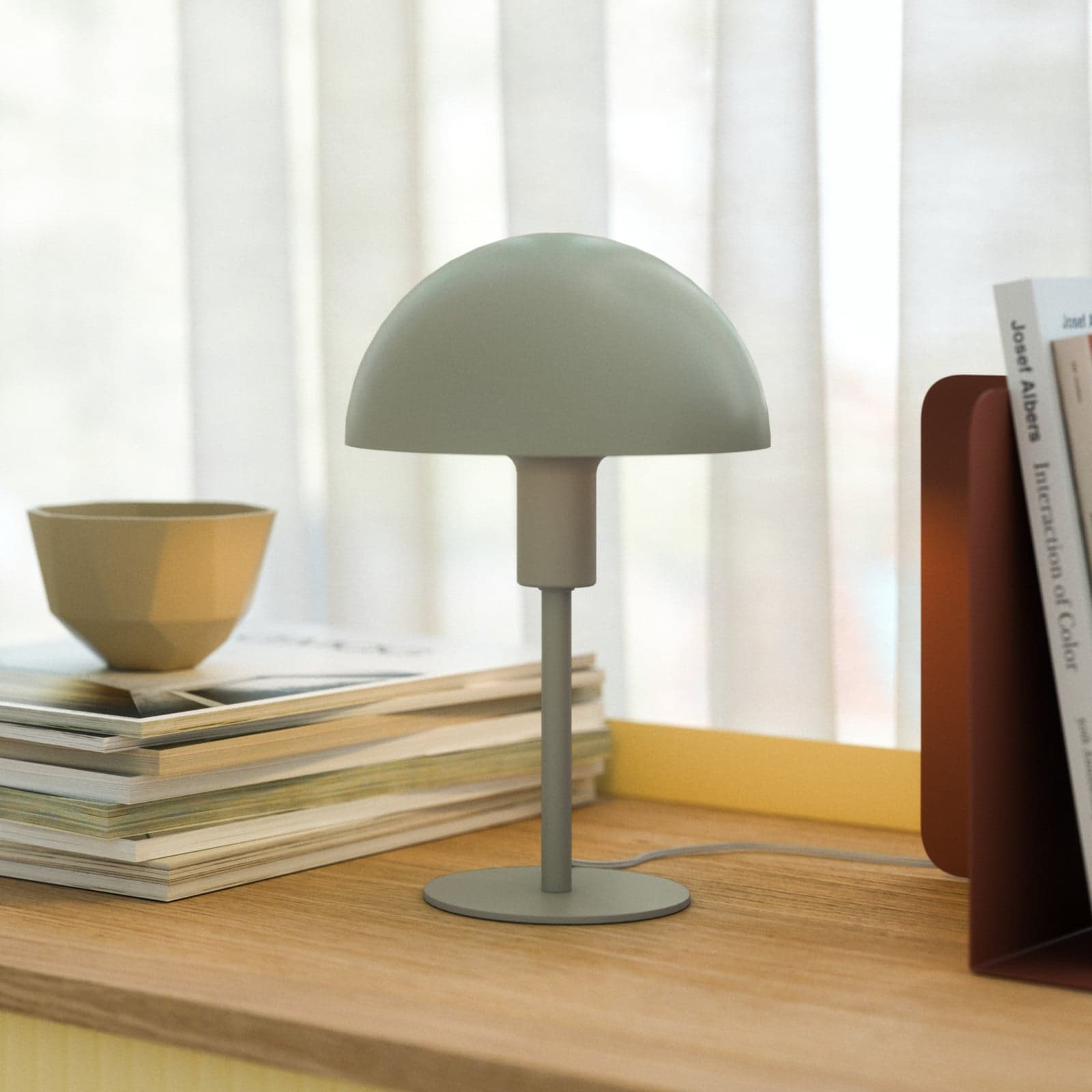 Ellen Mini bordlampe Dusty Green - Nordlux - Stue - Skandinavisk - Metall - Med skjerm