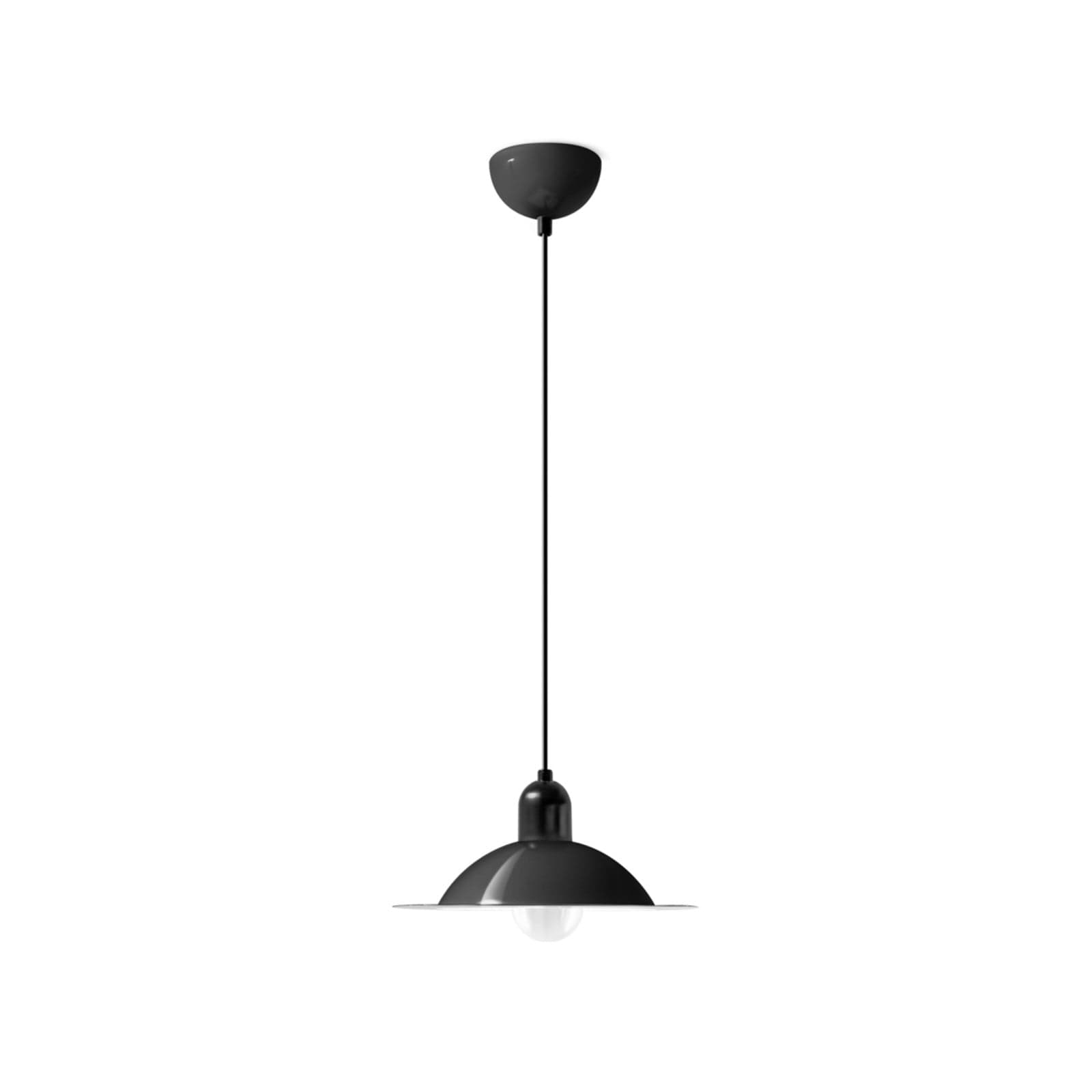 Lampiatta LED-hengelampe, svart, Ø 28 cm - Stilnovo - Stue - Design - Metall - Med en lyskilde
