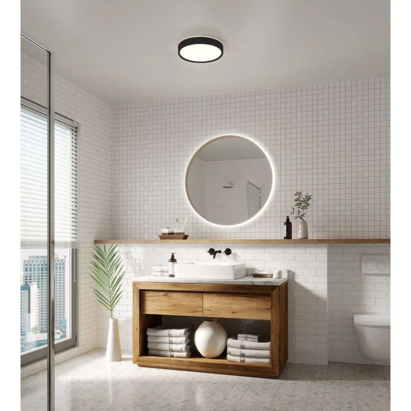 Noxy Taklampe Dim. Black - Nordlux - Bad - Aluminium
