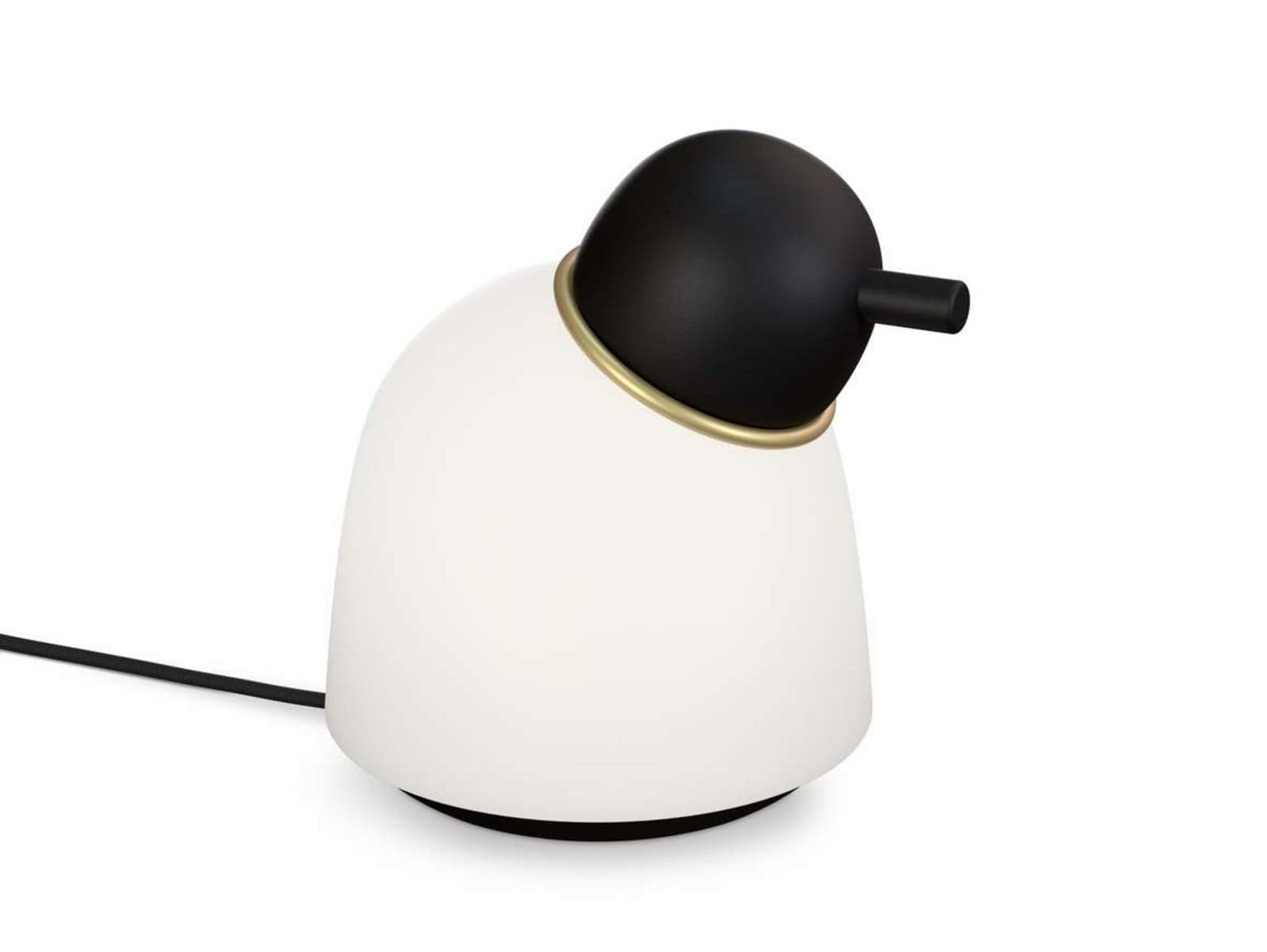 Bird Bordlampe H21,5 Black/Brass/Opal - Belid - Soverom - Metall