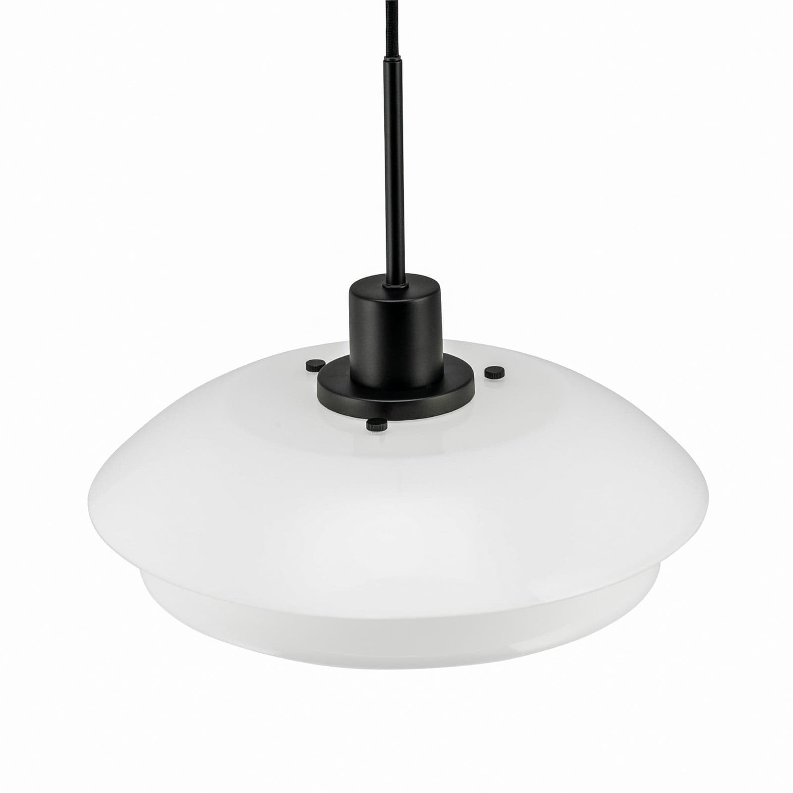 DL31 Pendel Opal/Black - Dyberg Larsen - Stue - Skandinavisk - Glass - Med en lyskilde