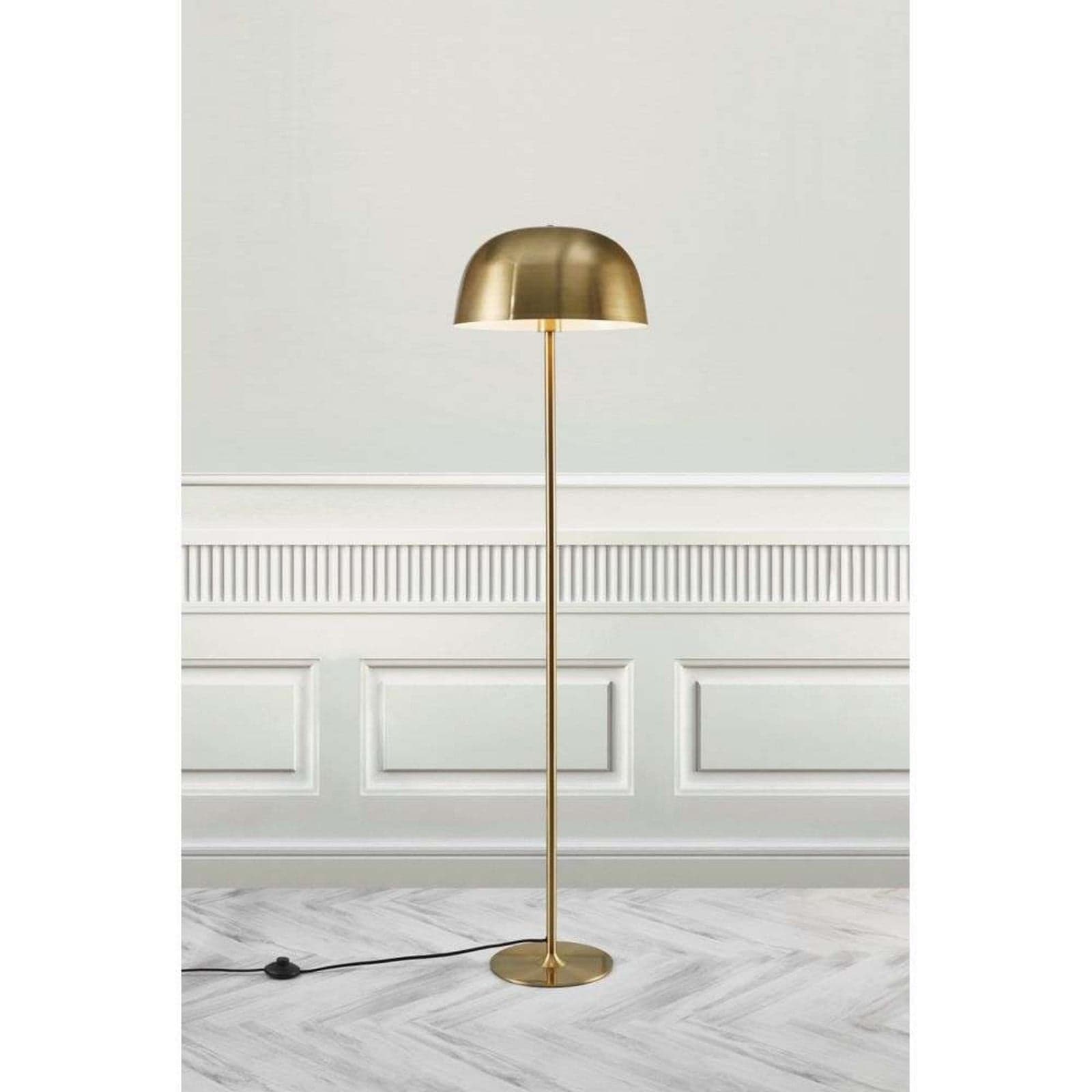 Cera Gulvlampe Brass - Nordlux - Stue - Metall
