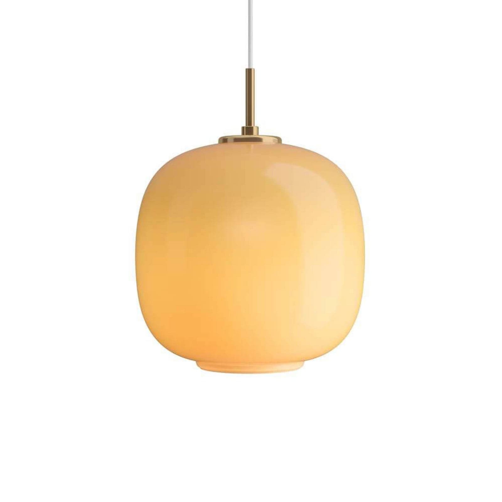 VL45 Radiohus hengelampe, Ø 25 cm, ravfarget - Louis Poulsen - Stue - Glass