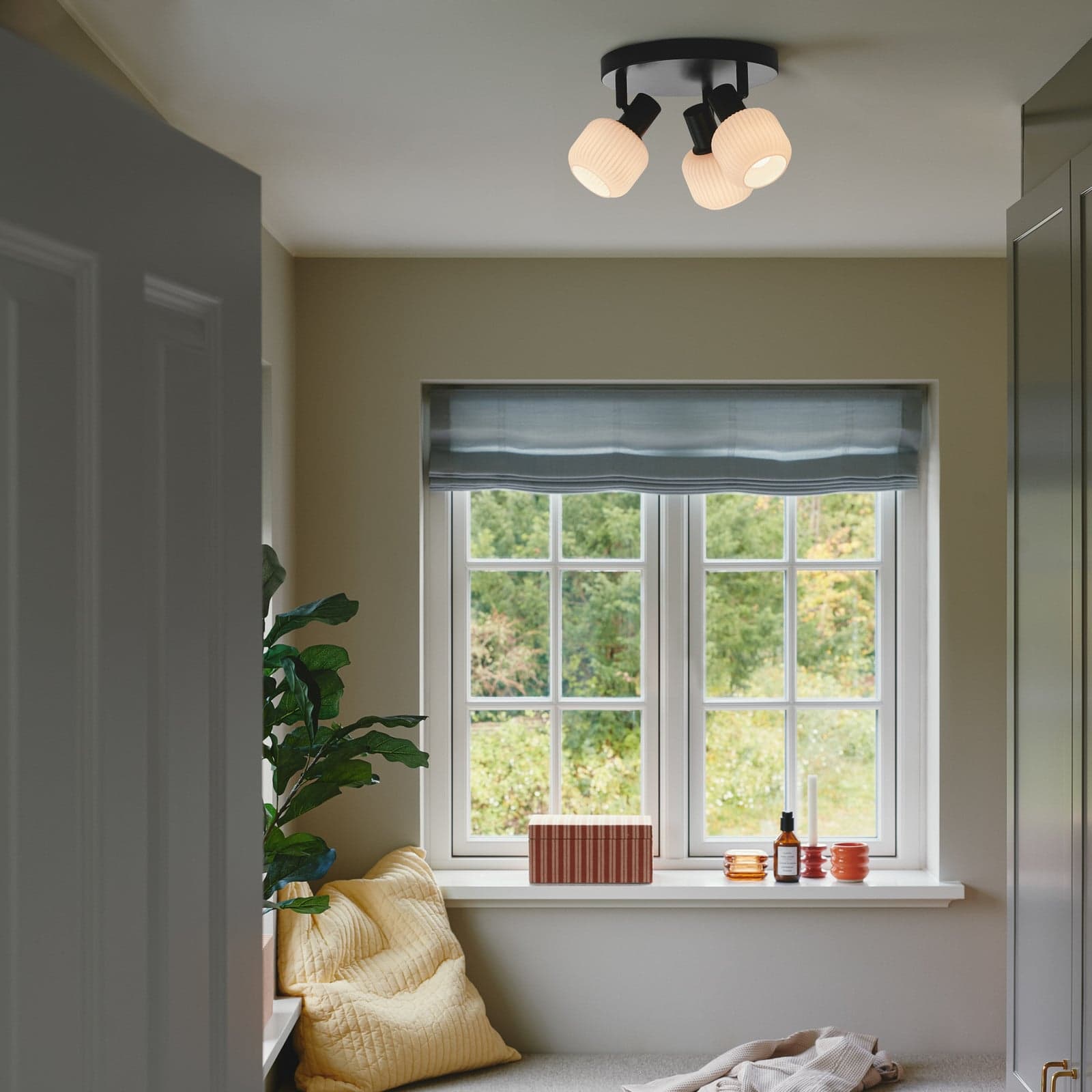 Milford 3 Mini Taklampe Black - Nordlux Milford Mini - Stue - Metall - Med flere lyskilder