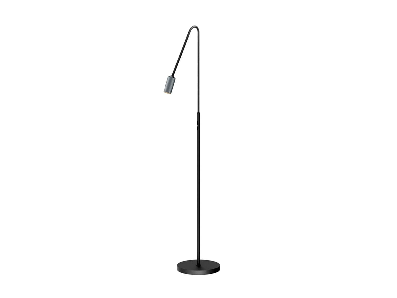 Decor F1 LED Gulvlampe Dim. Svart/Matt Alu - Antidark - Stue