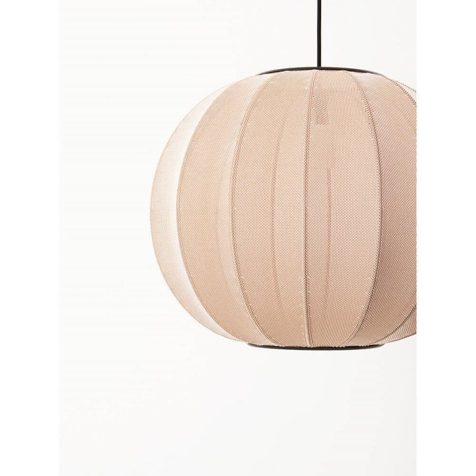 Knit-Wit 45 Round Pendel Sand Stone - Made By Hand - Soverom - Aluminium