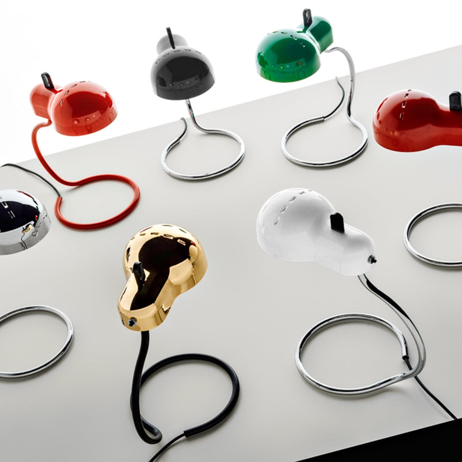Minitopo LED-bordlampe, svart, høyde 39 cm - Stilnovo - Stue - Design - Metall - Med en lyskilde