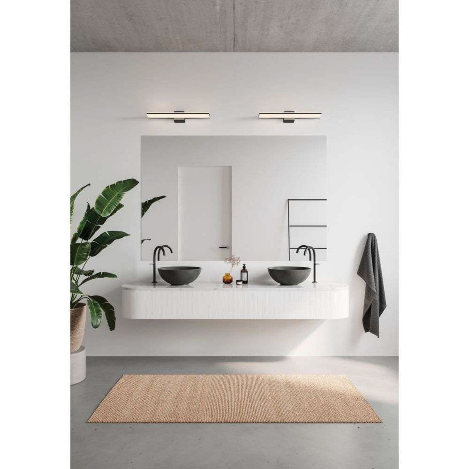 Tinia 60 Vegglampe Black - Nordlux - Bad - Metall