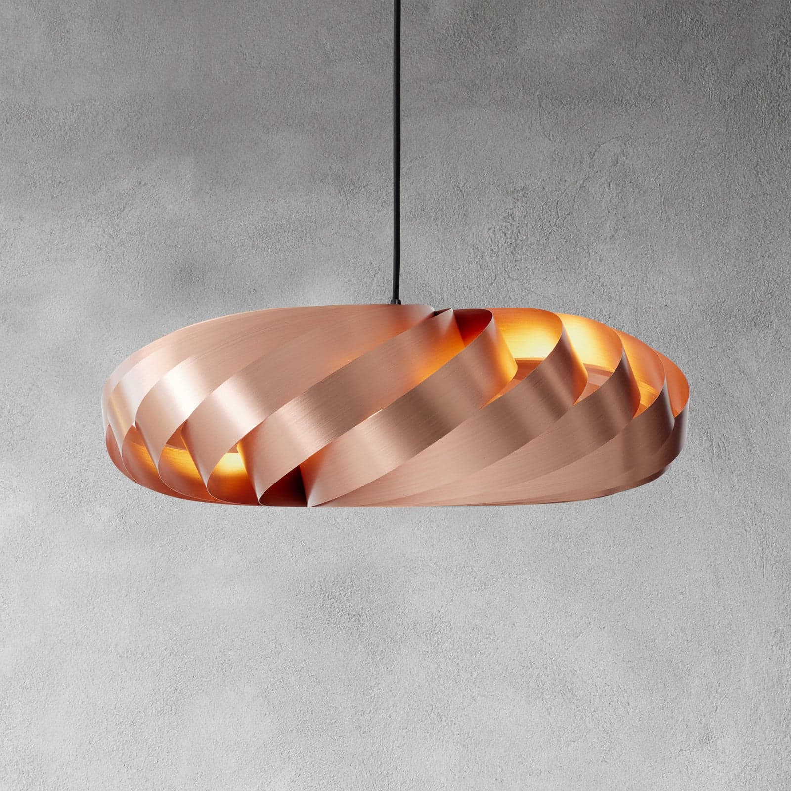 Pendellampe TR5, Ø 60 cm, kobber og aluminium – Tom Rossau - Stue - Design - Med en lyskilde