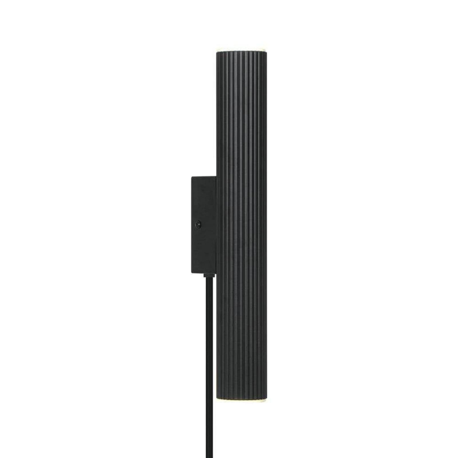 Vico Vegglampe Long Svart - Nordlux - Aluminium