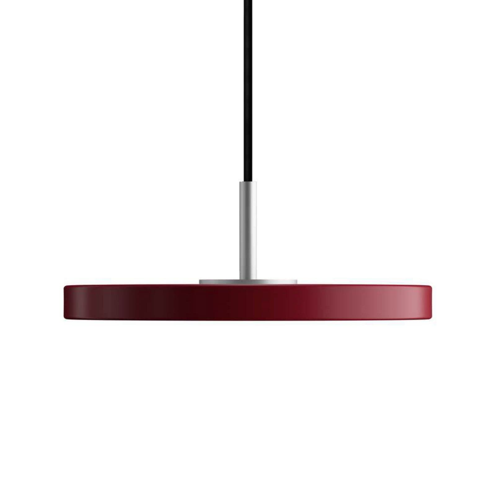 Asteria Pendel Micro Ruby Red/Steel Top - UMAGE - Spisestue - Metall
