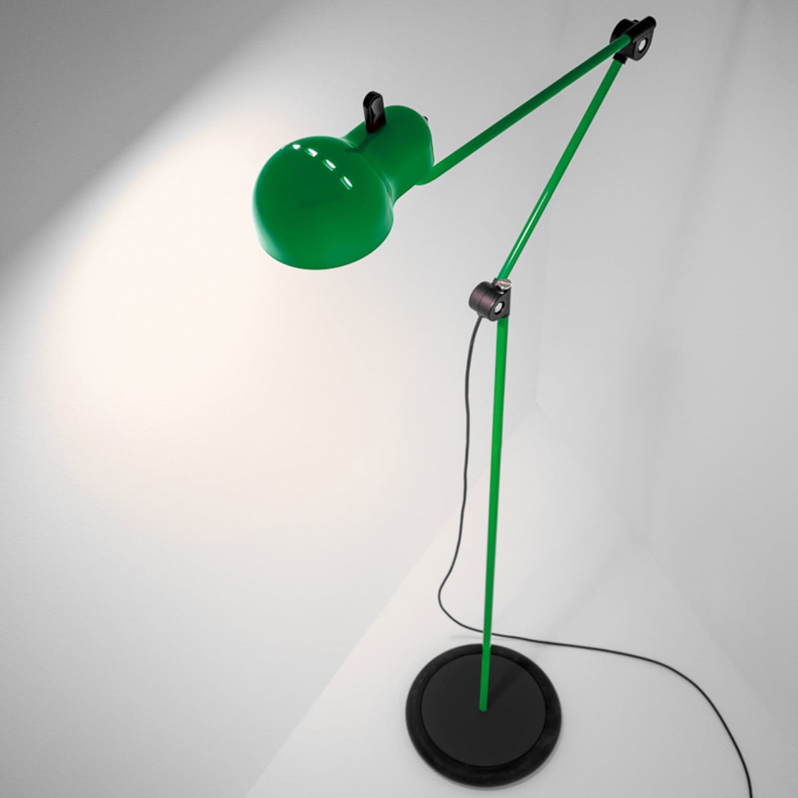 Topo LED-gulvlampe, grønn, høyde 140 cm - Stilnovo - Stue - Design - Metall - Med en lyskilde